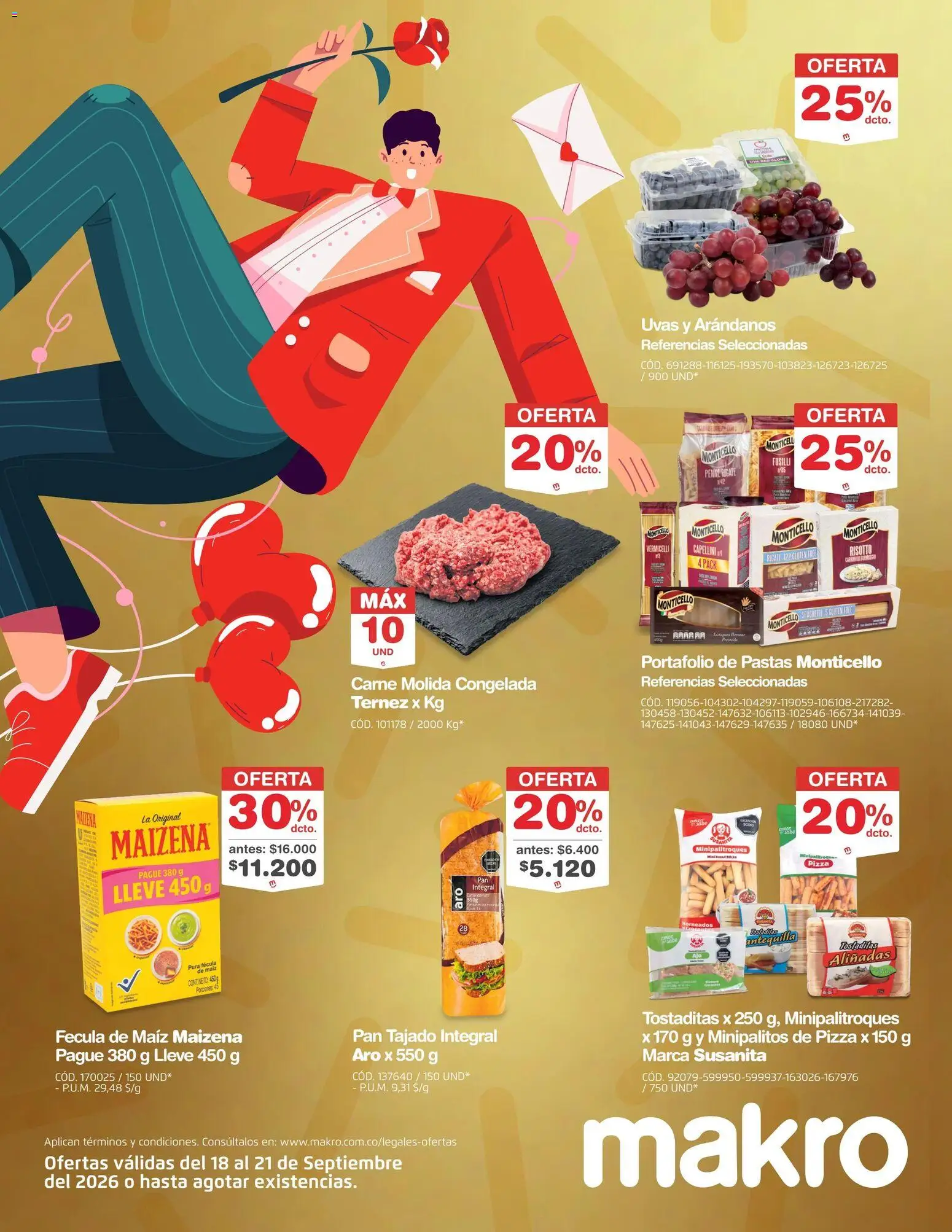Makro revista - valida desde el 18/09/2026 | Página: 2 | Productos: Arándanos, Pastas, Maiz, Pizza