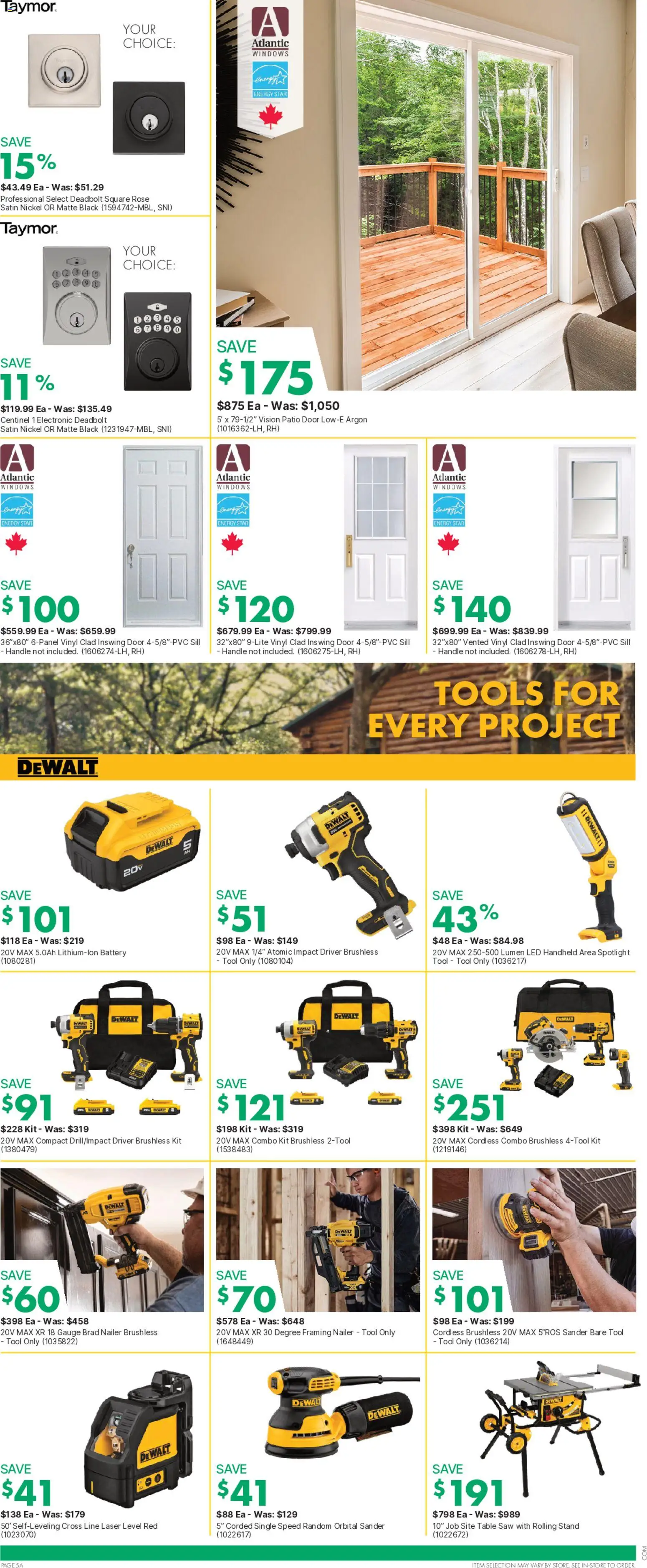 Kent flyer valid from Sep 17, 2026 | Page: 12 | Products: Tools, Table, Battery, Door
