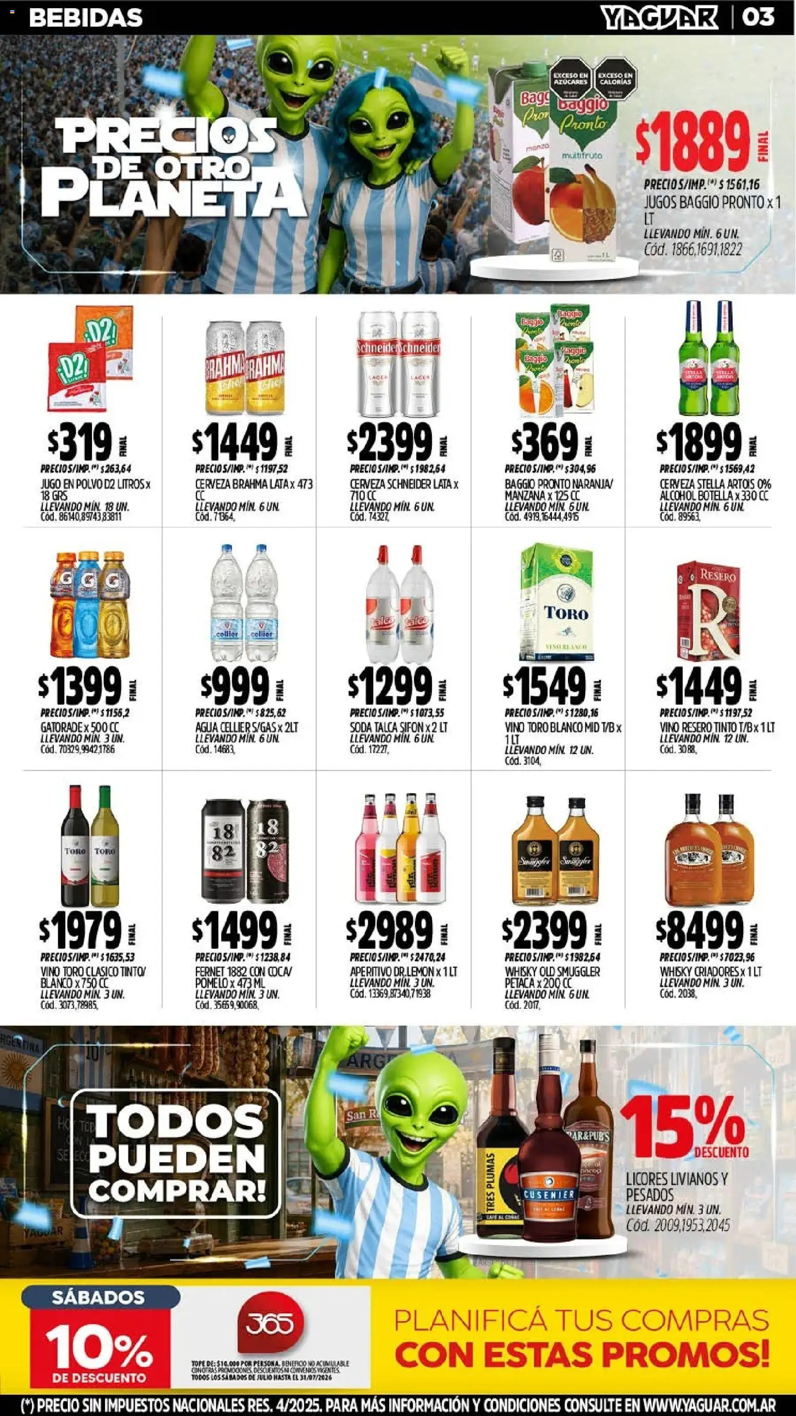 Yaguar - Oferta Semanal San Juan │ válido desde el 13/07/2026 | Página: 4 | Productos: Whisky, Botella, Café, Jugo