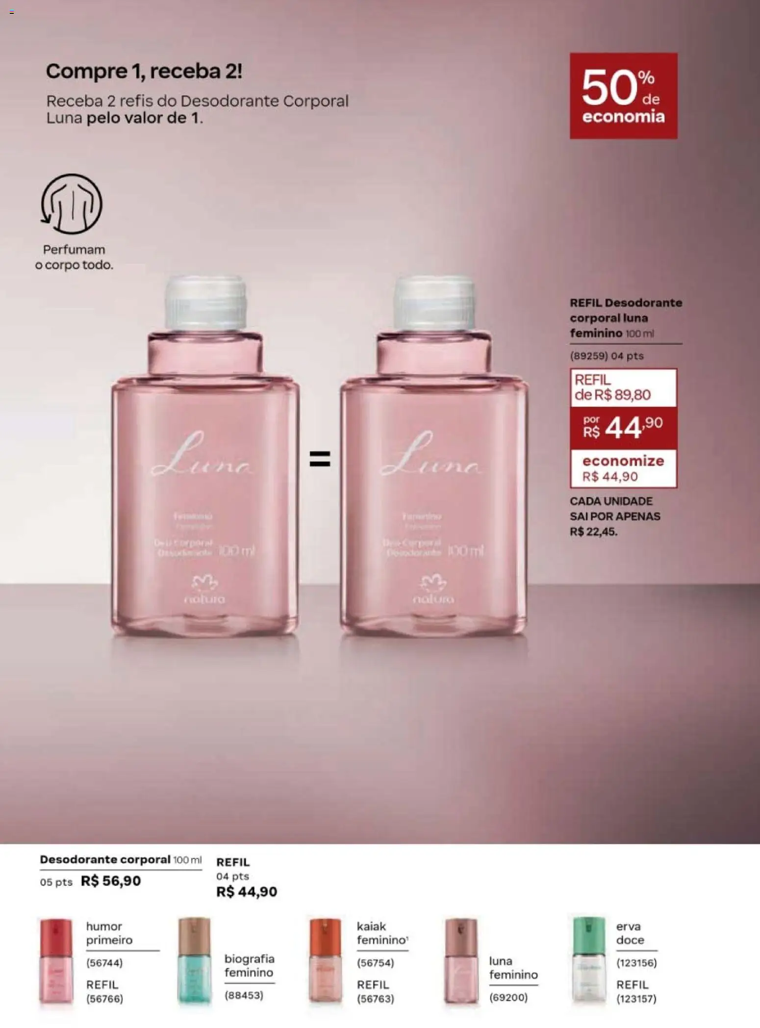 Natura Folheto - válido de 19/07/2026 | Página: 57 | Produtos: Desodorante