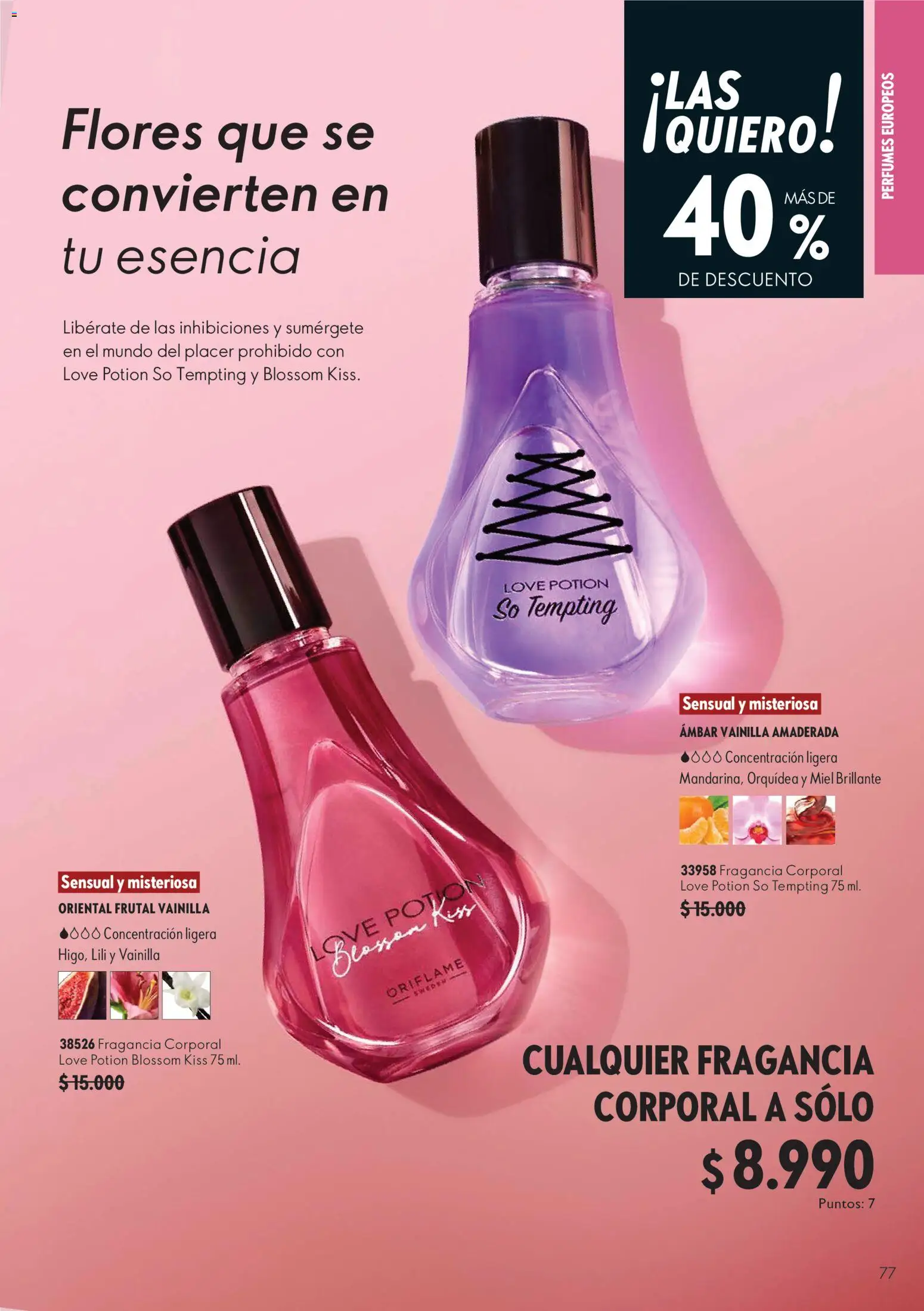 Oriflame catálogo │ válido desde el 11.09.2026 | Página: 77 | Productos: Perfumes, Fragancia, Orquídea, Vainilla