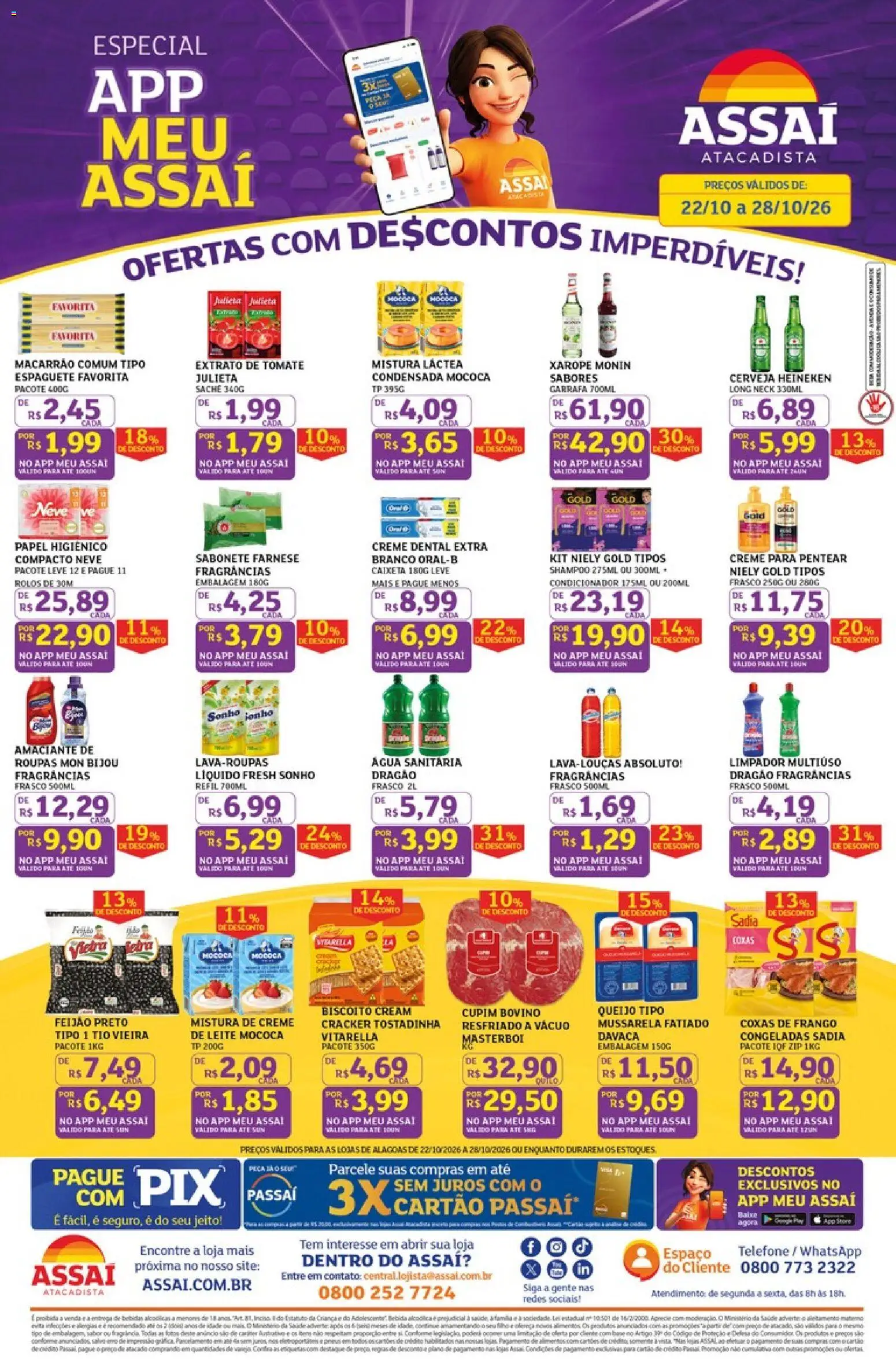 Assaí Atacadista Folheto - válido de 22/10/2026 | Página: 1