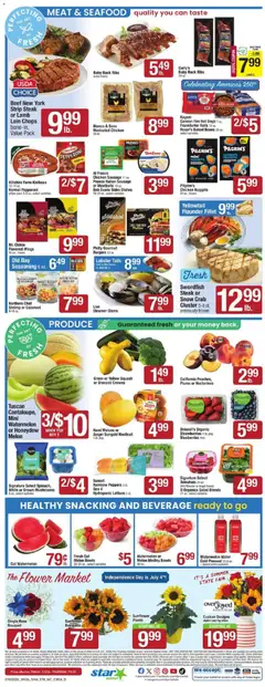 Preview of Star Market weekly ads valid from 07/03/2026 | Page: 4 | Products: Peppers, Squash, Mushrooms, Crowns