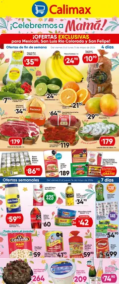 Vista previa de Calimax folleto Mexicali y SLRC, nuevo folleto de la tienda, válido en México a partir del 08.05.2026