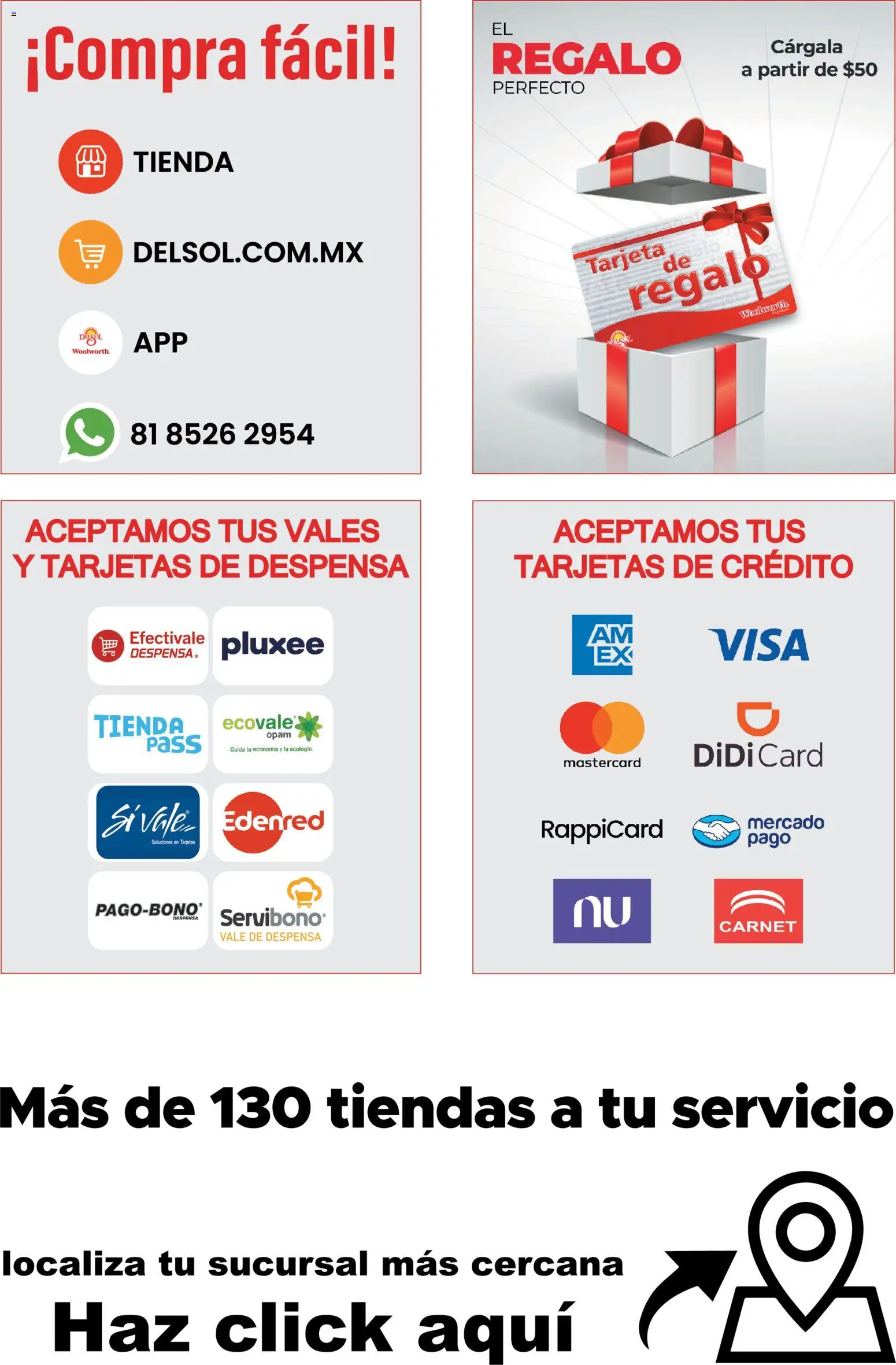 Nuevas ofertas de Del Sol y Woolworth válidas en toda la República Mexicana desde el 01/10/2026. ¡Encuentra las mejores ofertas en Del Sol y Woolworth catálogo Luce el Otoño! | Página: 41 | Productos: Despensa
