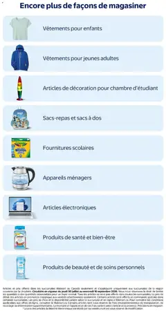 Preview of Walmart circulaire - L'école est commencée from shop Walmart valid from Jul 30, 2026 | Page: 29