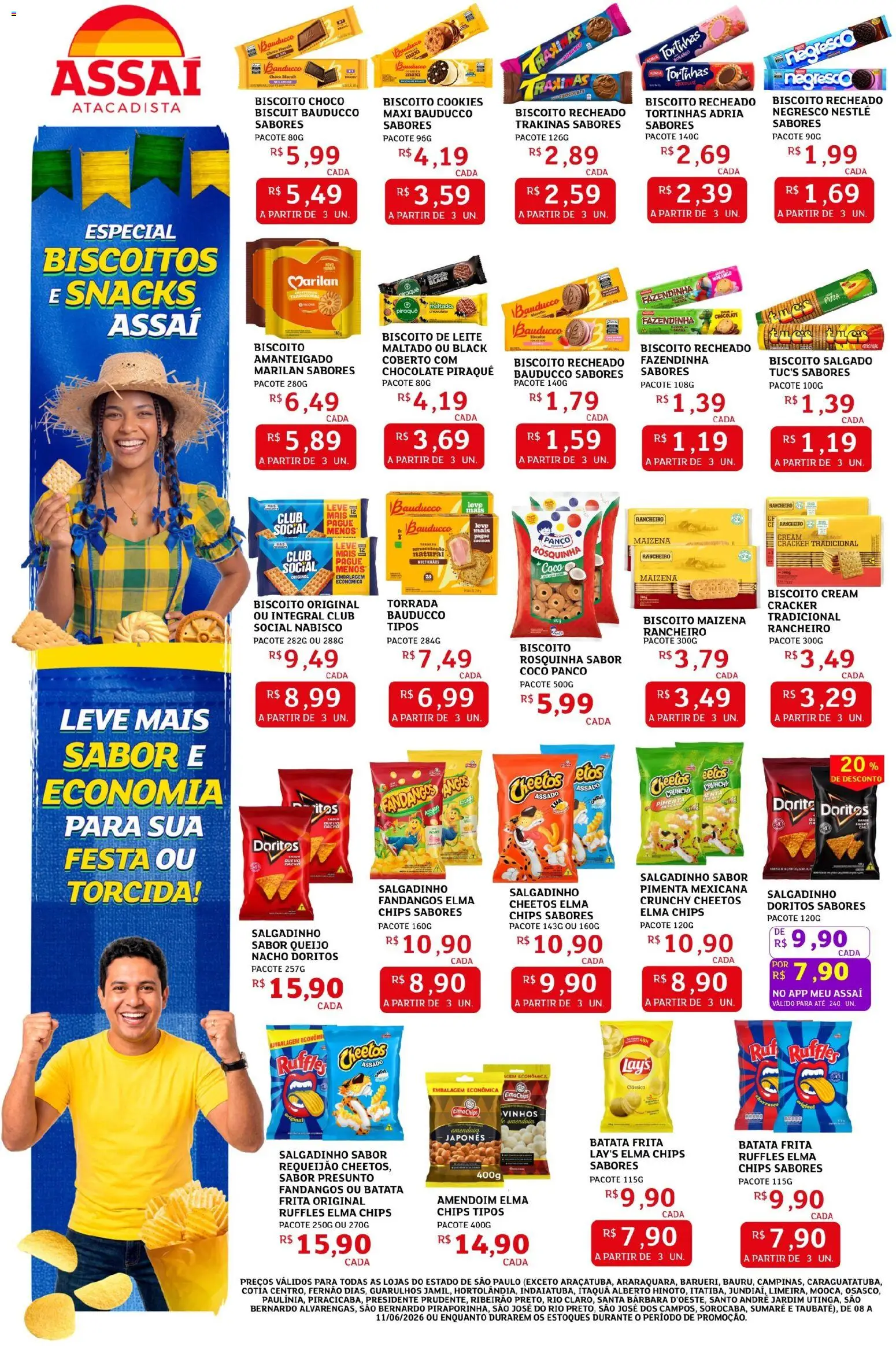 Assaí Atacadista Folheto - válido de 08.06.2026 | Página: 2 | Produtos: Amendoim, Pimenta, Presunto, Pizza