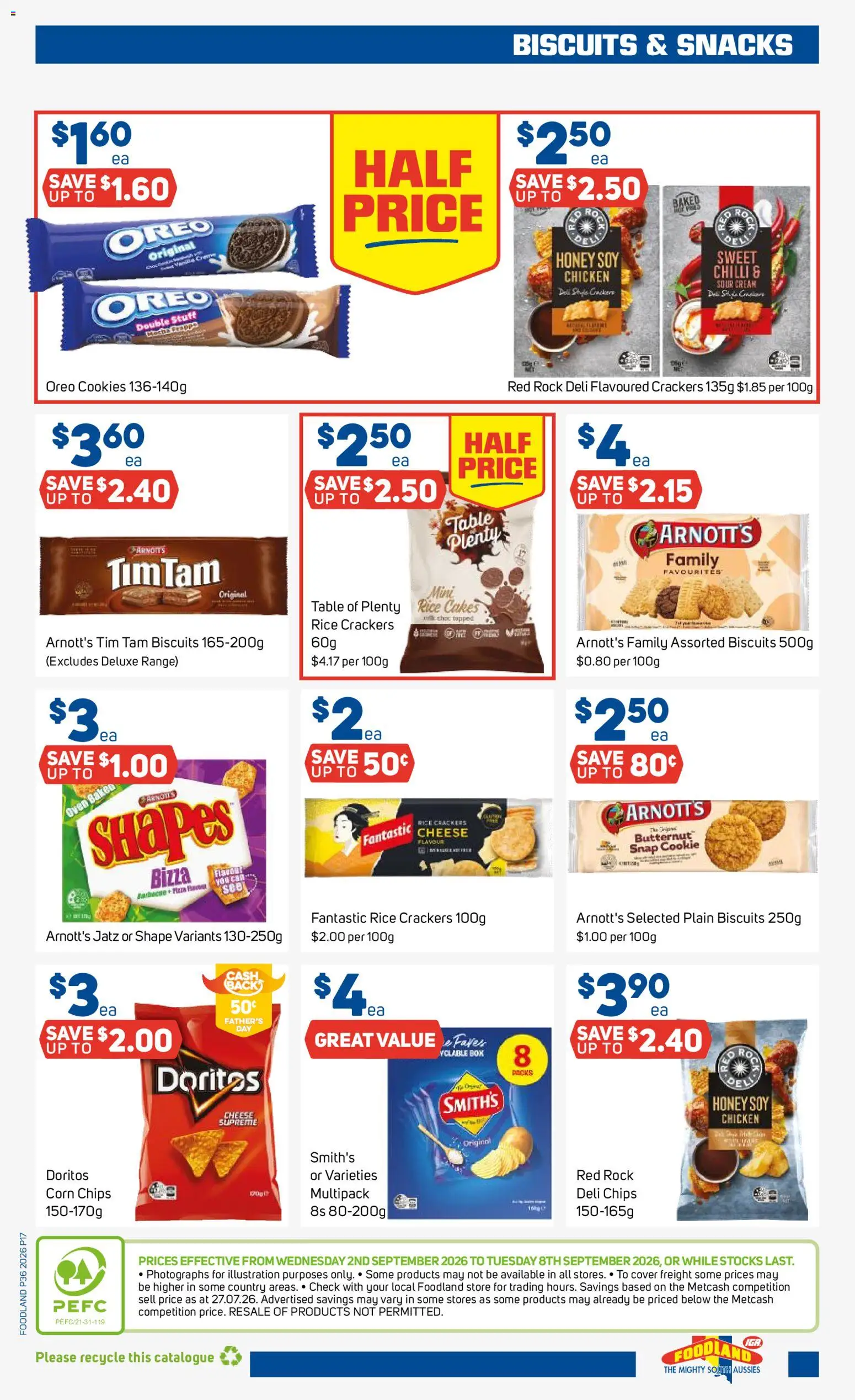 Foodland catalogue - valid from 02/09/2026 | Page: 17 | Products: Honey, Chicken, Biscuits, Oreo