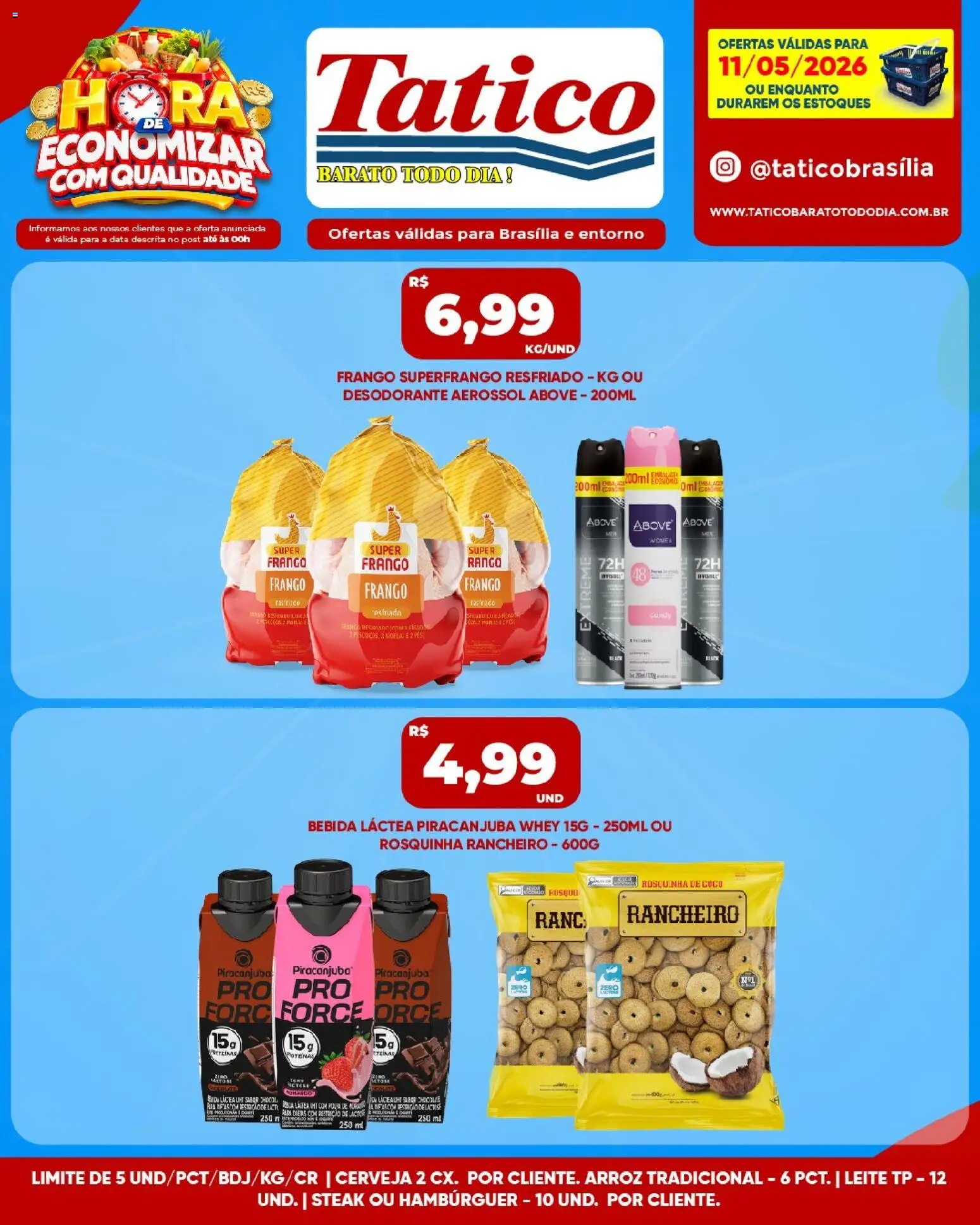 Tatico Folheto - válido de 11.05.2026 | Página: 5 | Produtos: Desodorante, Leite, Cerveja, Rosquinha