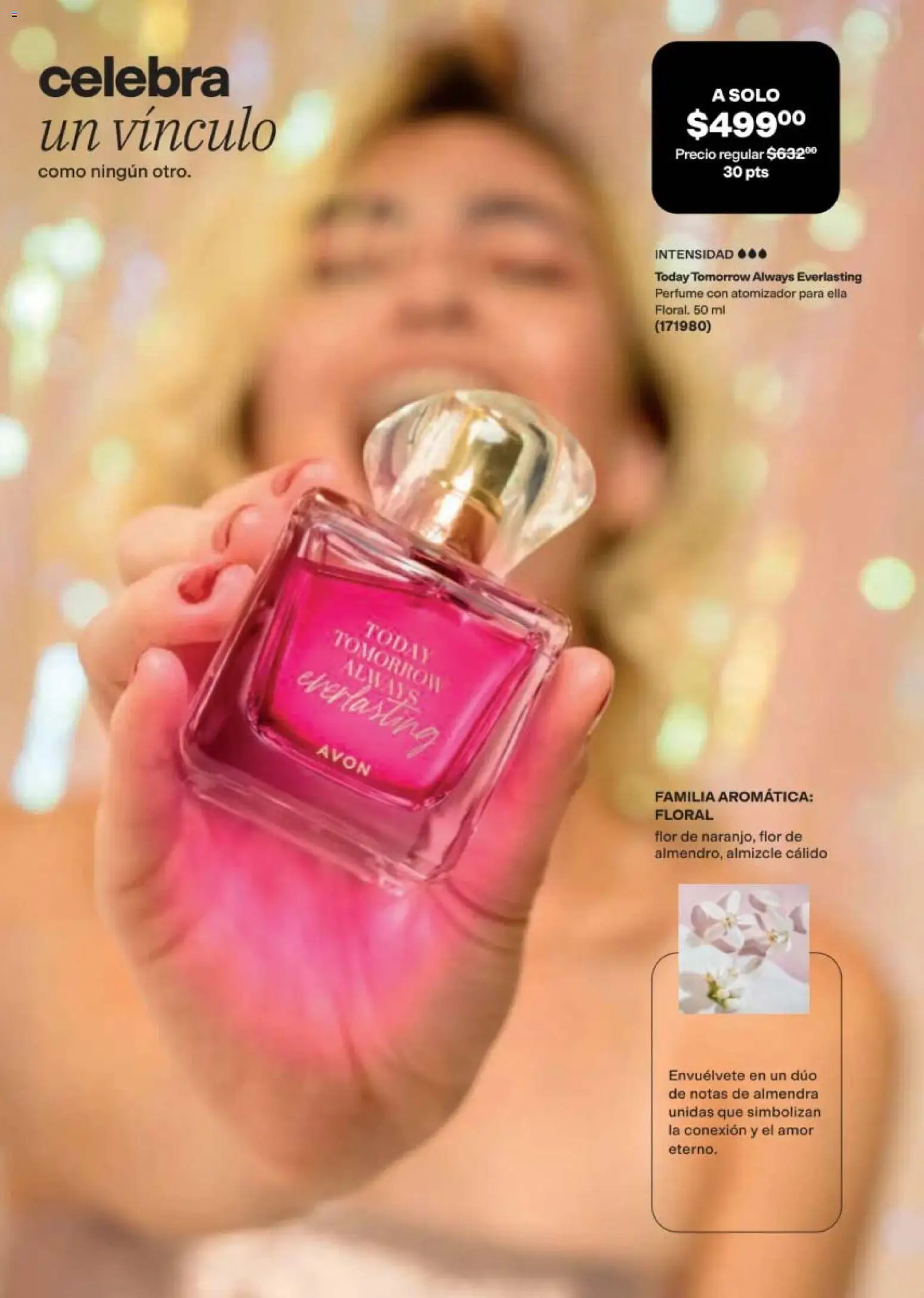 Nuevas ofertas de AVON válidas en toda la República Mexicana desde el 11/09/2026. ¡Encuentra las mejores ofertas en AVON campaña 14 2026! | Página: 73 | Productos: Almendra, Perfume
