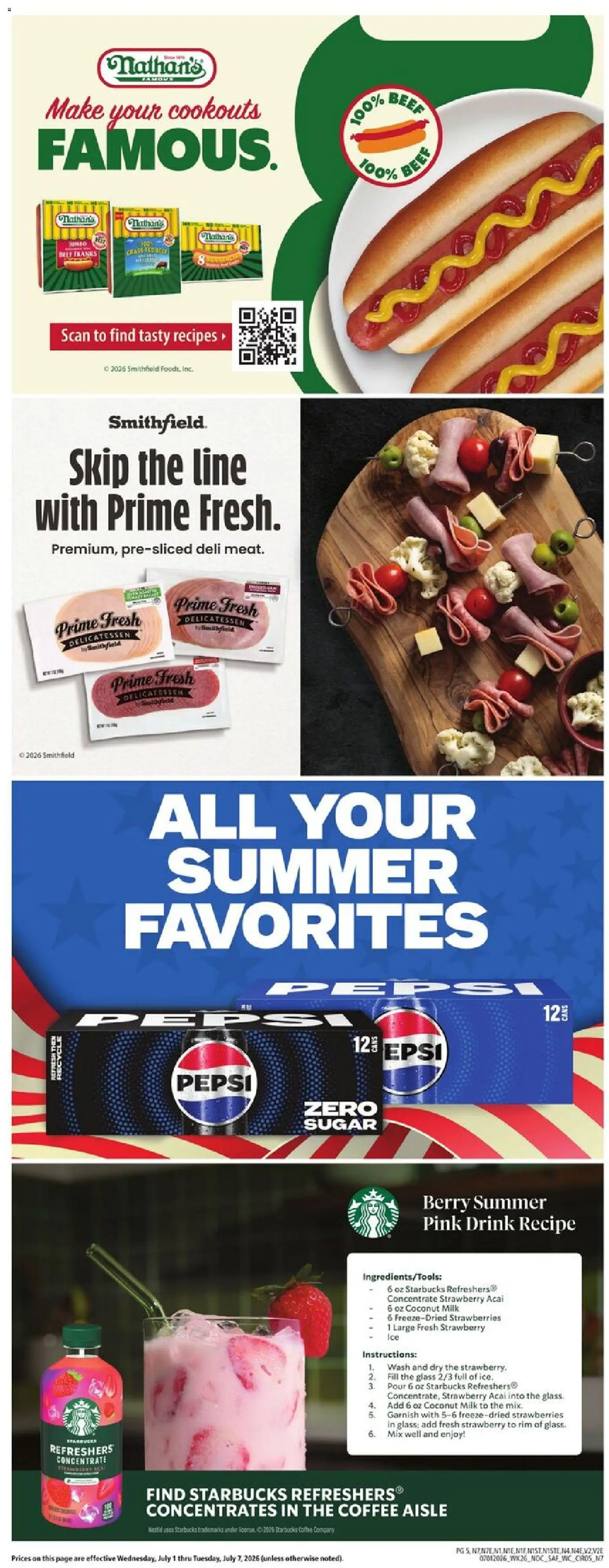 Safeway Weekly Ad - valid from 07/01/2026 | Page: 5 | Products: Milk, Coffee, Beer, Beef
