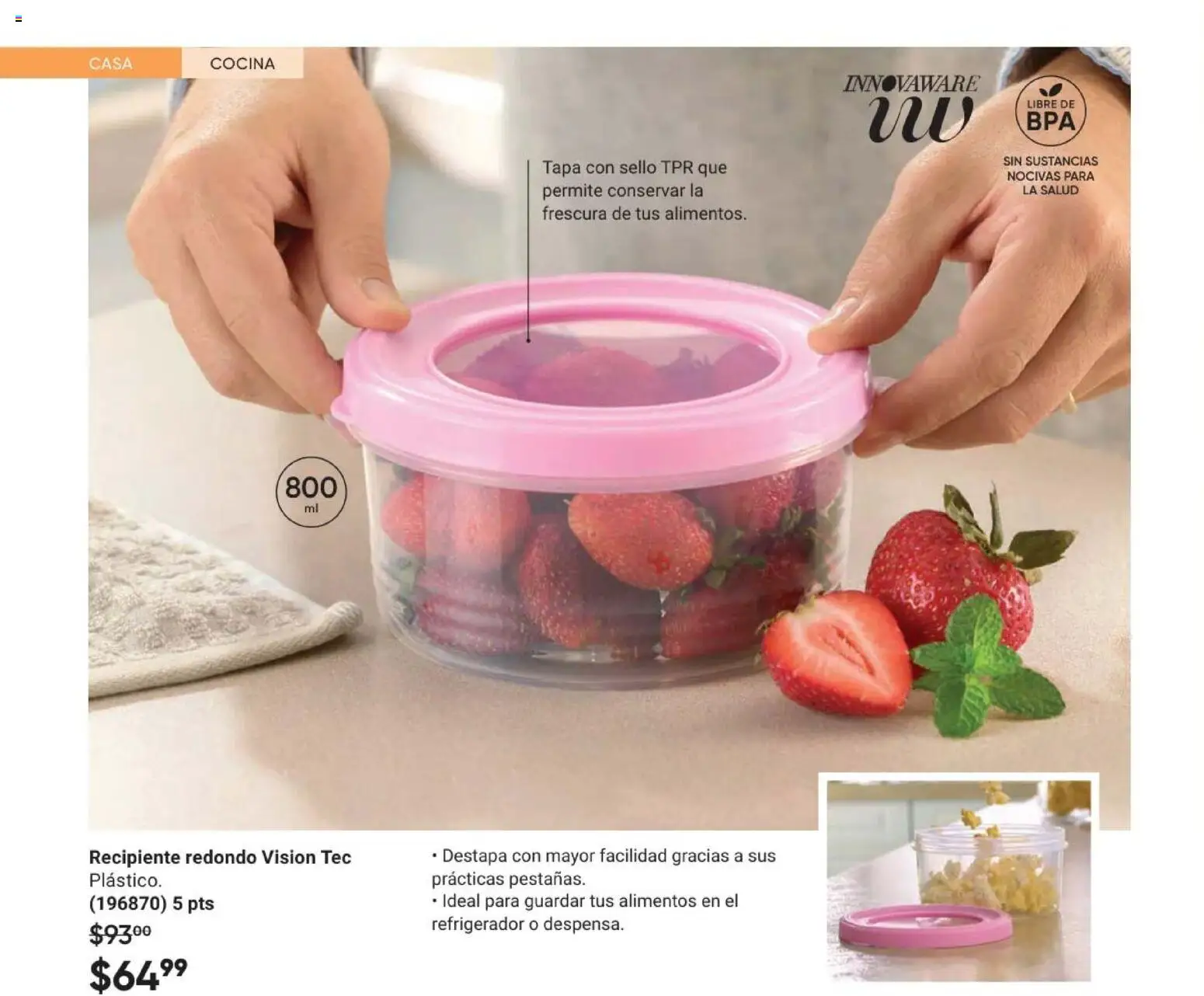 Nuevas ofertas de AVON válidas en toda la República Mexicana desde el 24.04.2026. ¡Encuentra las mejores ofertas en AVON Casa & Estilo 7 2026! | Página: 192 | Productos: Refrigerador, Cocina