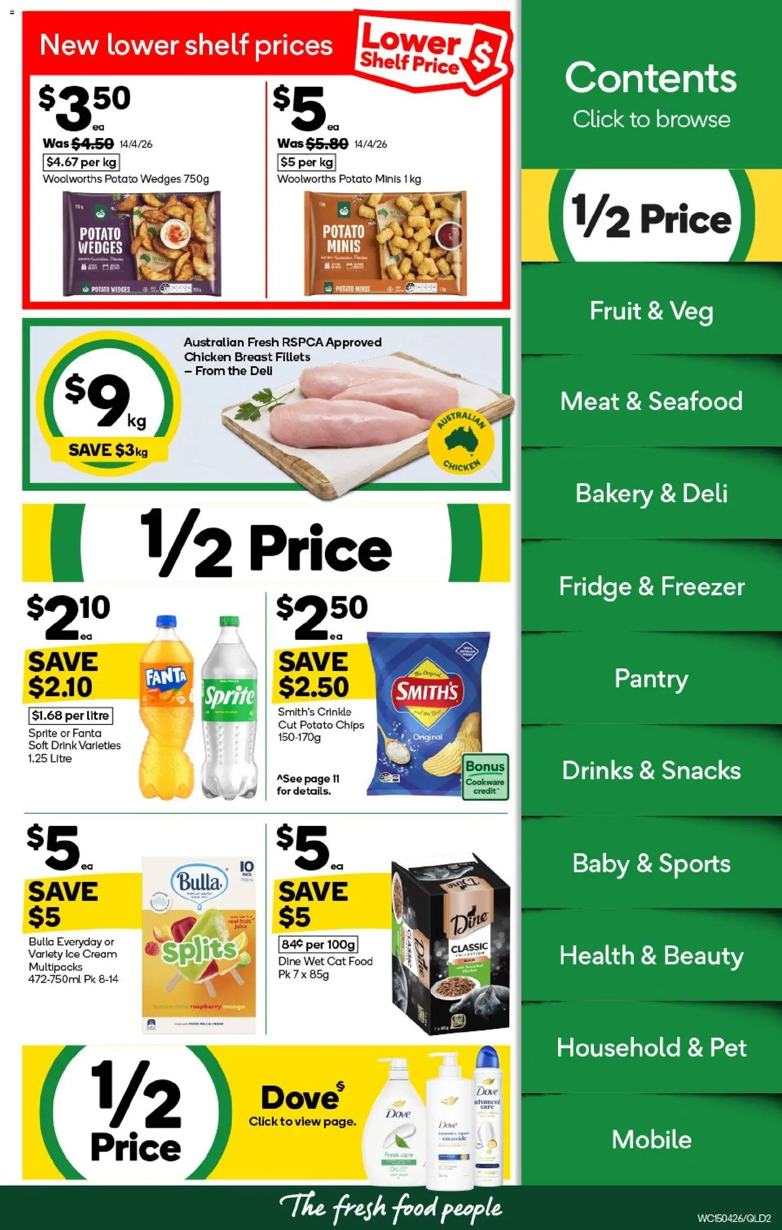 Woolworths catalogue - valid from 15.04.2026 | Page: 2 | Products: Meat, Cookware, Lime, Freezer