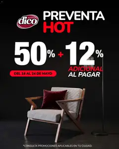 Vista previa de Muebles Dico Preventa Hot, nuevo folleto de la tienda, válido en México a partir del 14.05.2026
