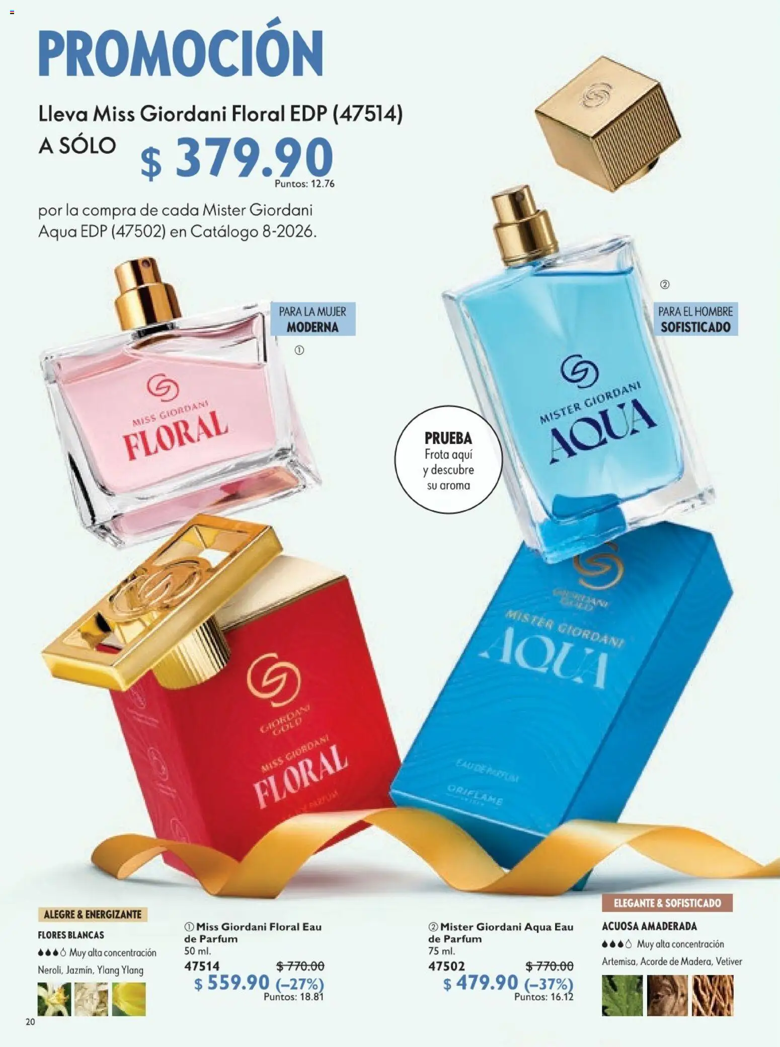Nuevas ofertas de Oriflame válidas en toda la República Mexicana desde el 30.05.2026. ¡Encuentra las mejores ofertas en Oriflame campaña 8 2026! | Página: 20