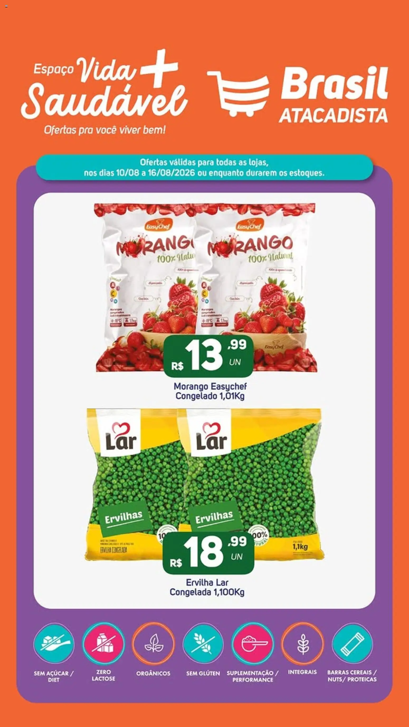 Brasil Atacadista Folheto - válido de 10/08/2026 | Página: 6 | Produtos: Ervilha, Cereais, Açúcar