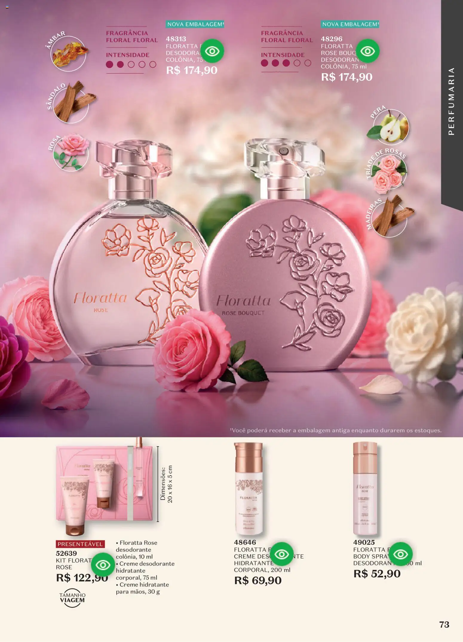 O Boticário Folheto - válido de 10/08/2026 | Página: 77 | Produtos: Pera, Madeiras, Desodorante, Creme