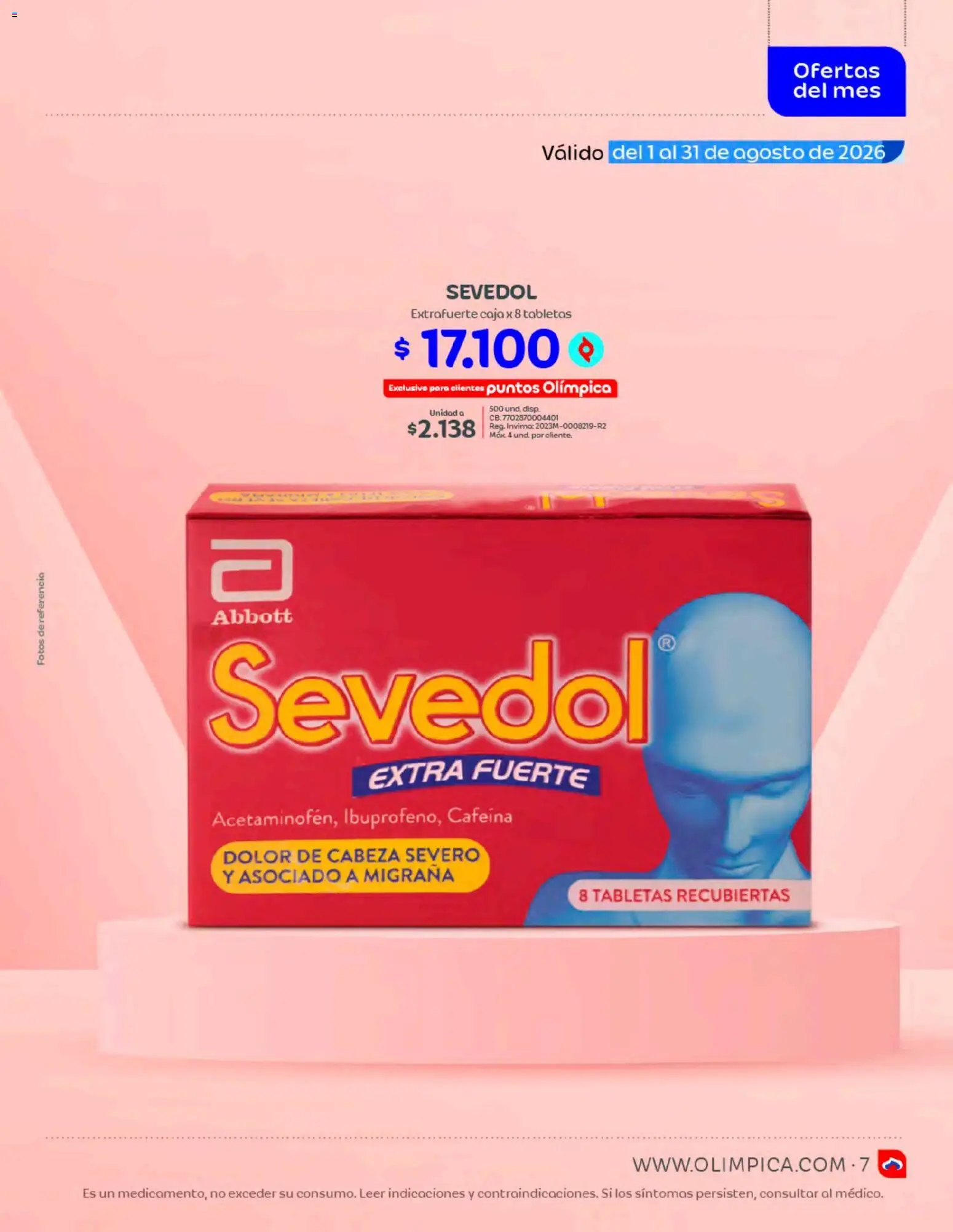 Olímpica revista - valida desde el 01/08/2026 | Página: 7 | Productos: Caja