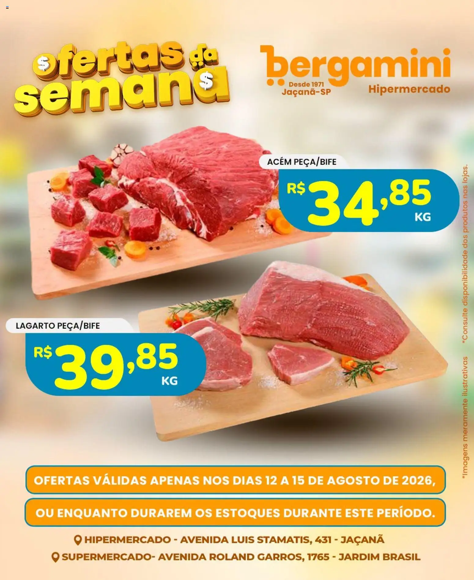 Supermercado Bergamini Folheto - válido de 12/08/2026 | Página: 1