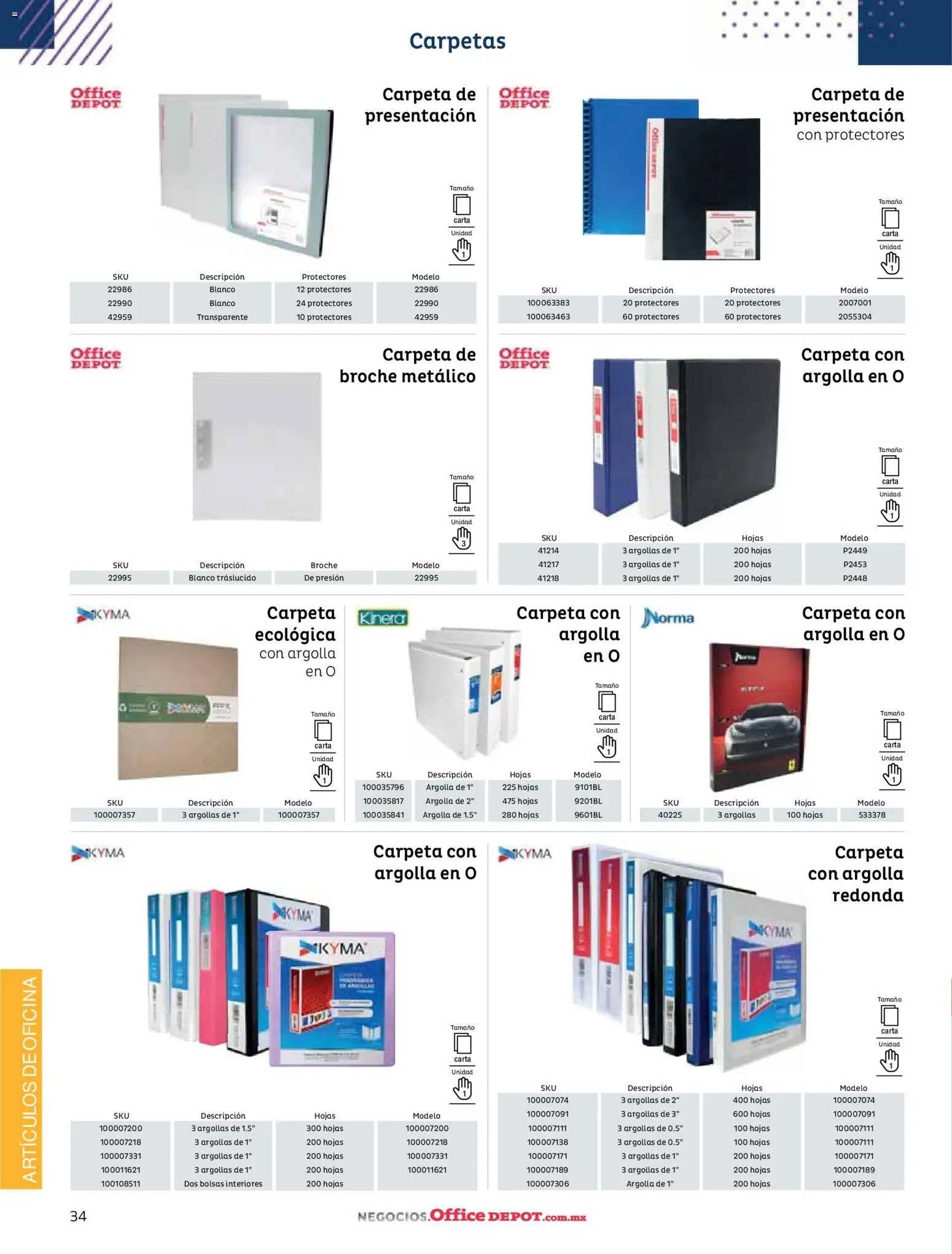 Nuevas ofertas de Office Depot válidas en toda la República Mexicana desde el 12/01/2026. ¡Encuentra las mejores ofertas en Office Depot catálogo 2026! | Página: 36