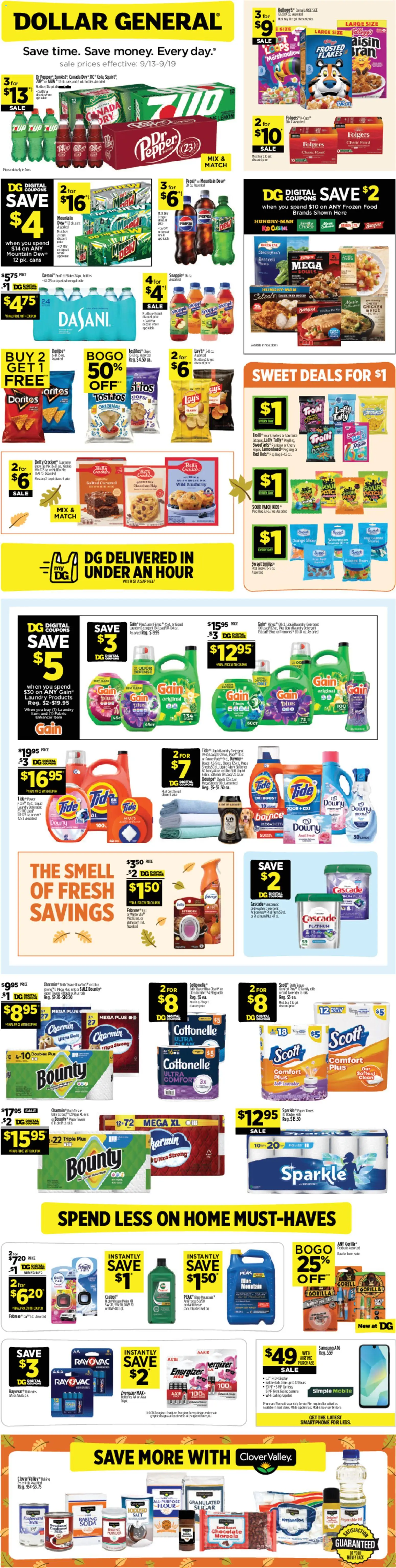 Dollar General - Dollar General Weekly Ad - valid from 09/13/2026 | Page: 1