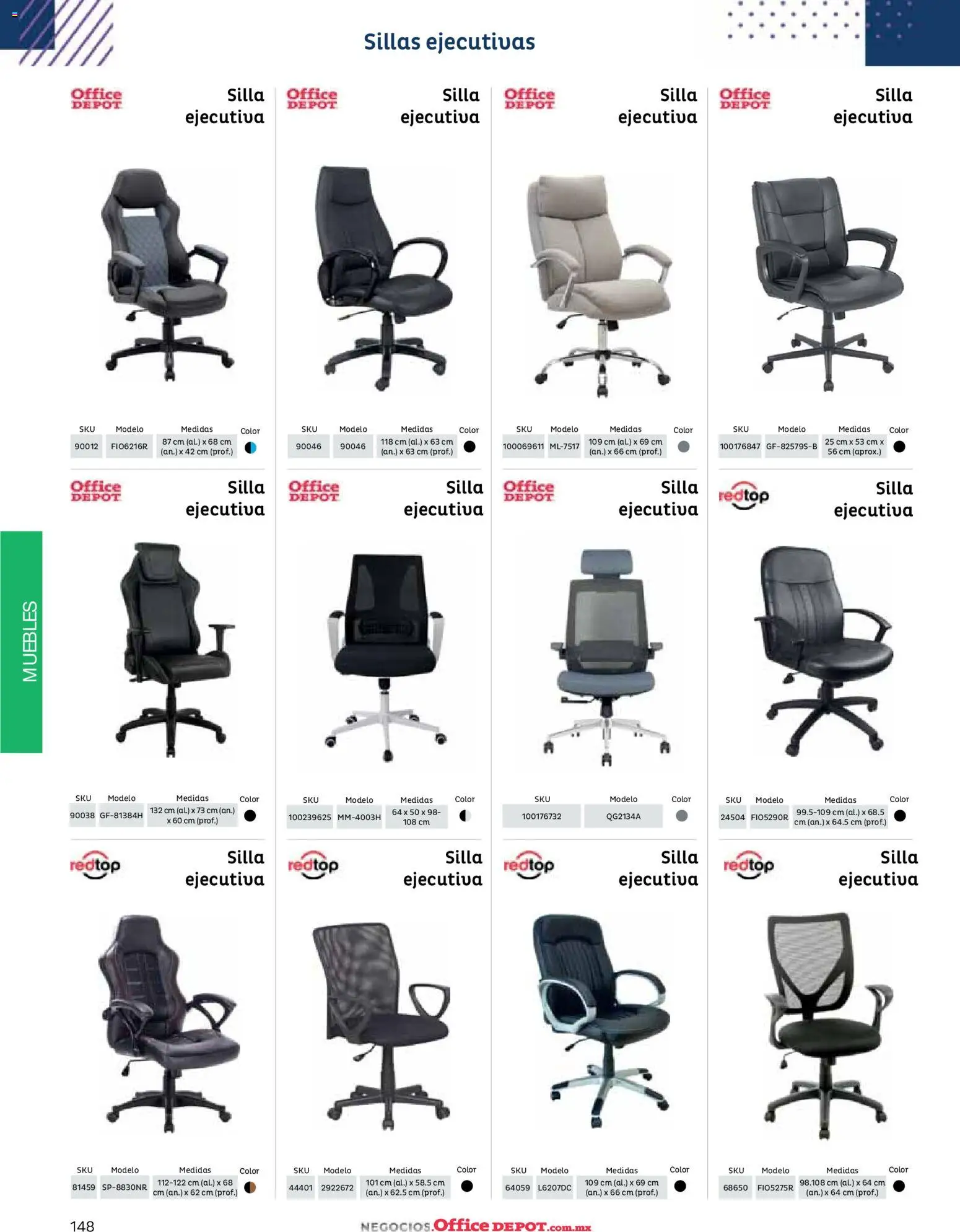Nuevas ofertas de Office Depot válidas en toda la República Mexicana desde el 12/01/2026. ¡Encuentra las mejores ofertas en Office Depot catálogo 2026! | Página: 150 | Productos: Silla