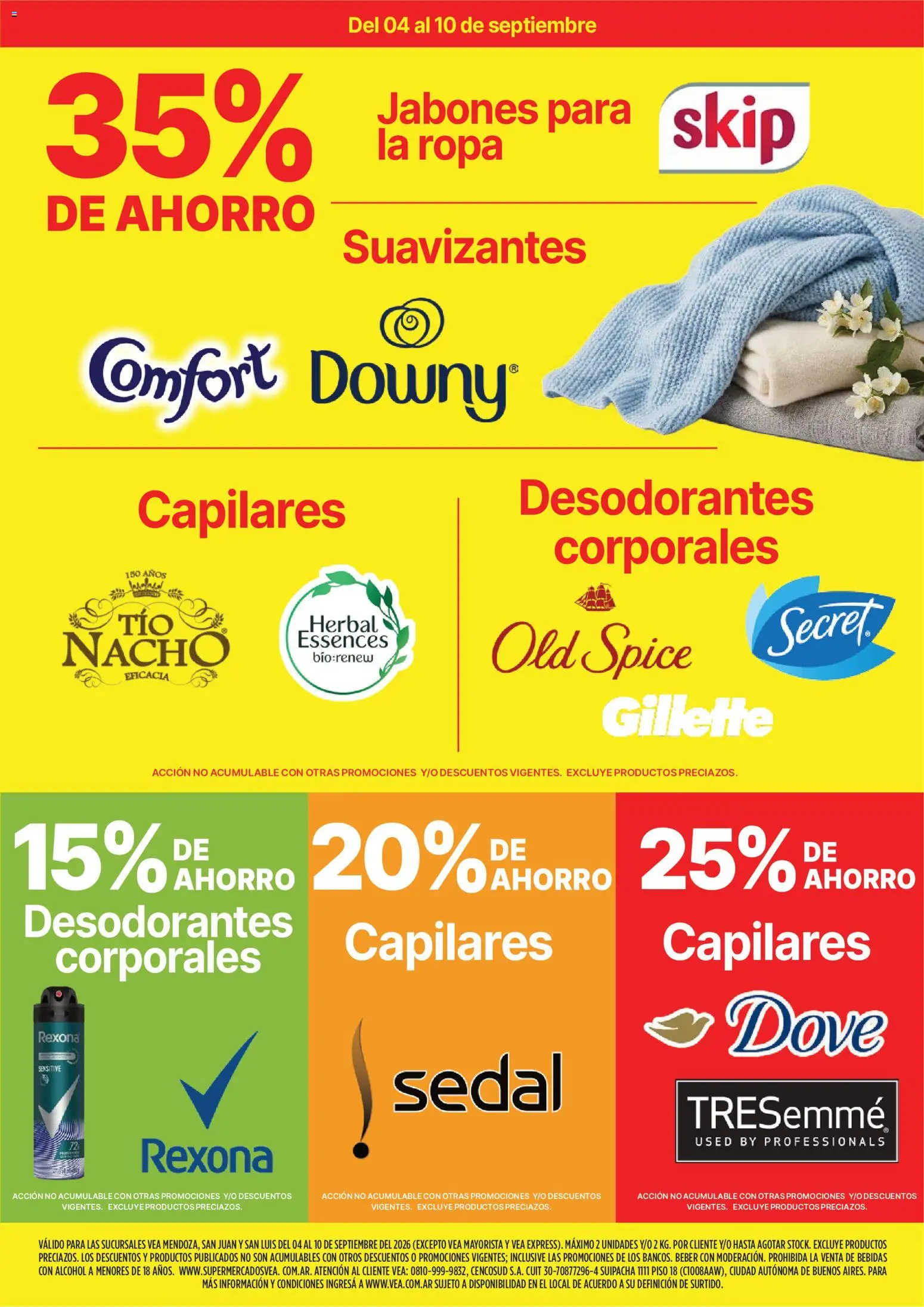 Vea - Fin de semana Destacados │ válido desde el 04/09/2026 | Página: 10 | Productos: Bebidas, Ropa, Alcohol