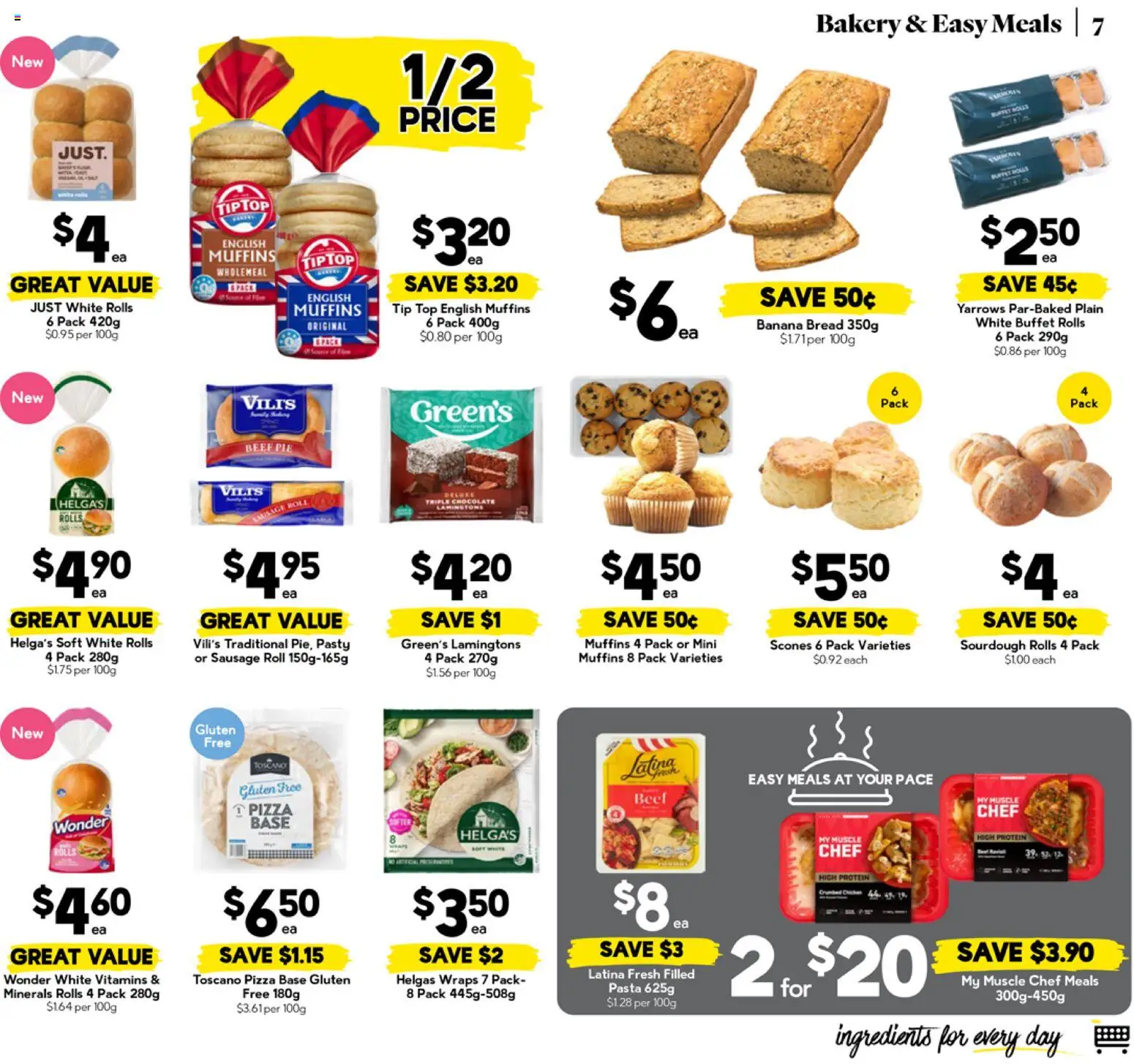 Drakes catalogue - valid from 10.06.2026 | Page: 7 | Products: Bread, Chocolate, Pizza, Bakery
