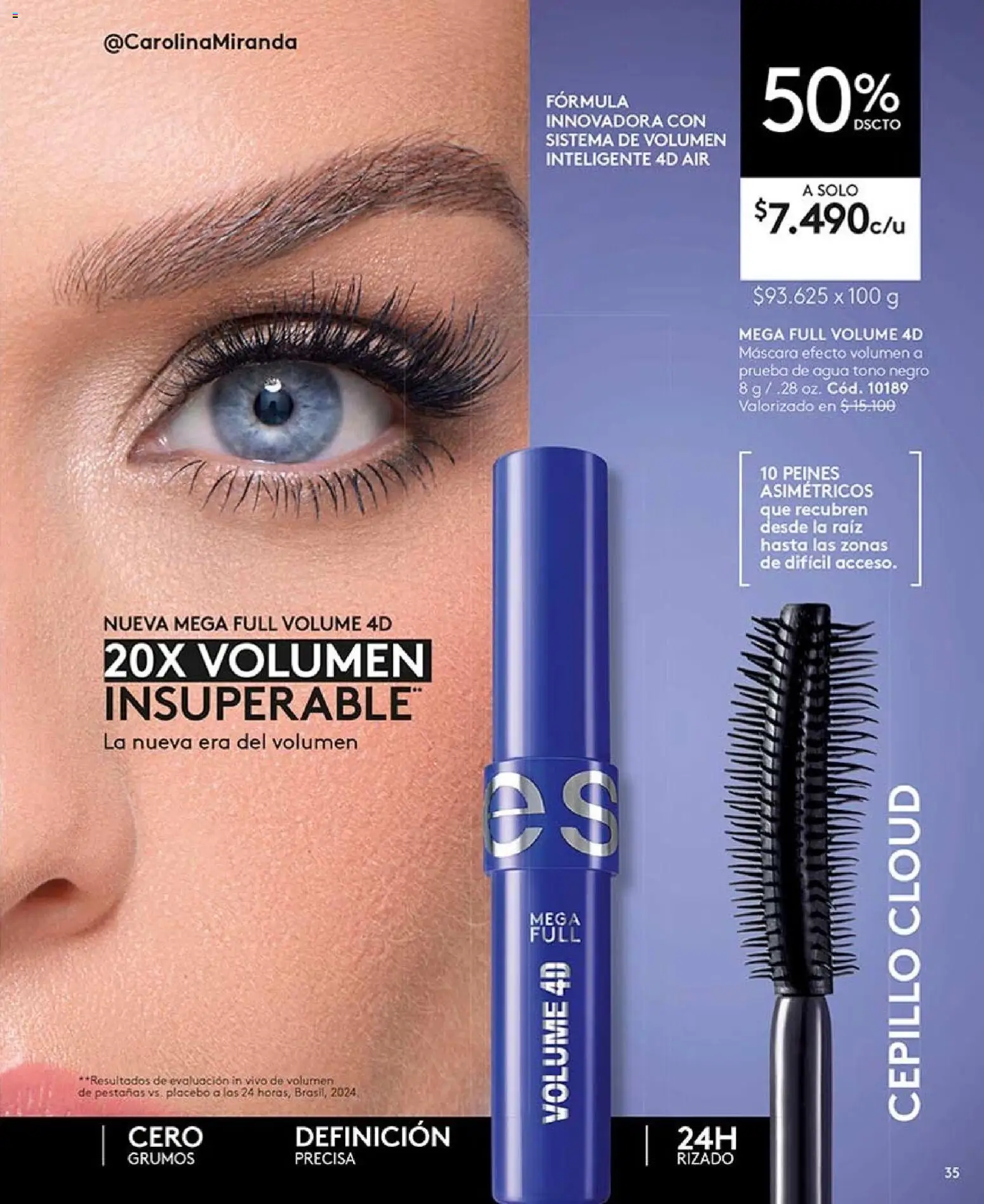 Catálogo Ésika Campaña 12 │ válido desde el 06.07.2026 | Página: 35 | Productos: Agua, Cepillo, Máscara