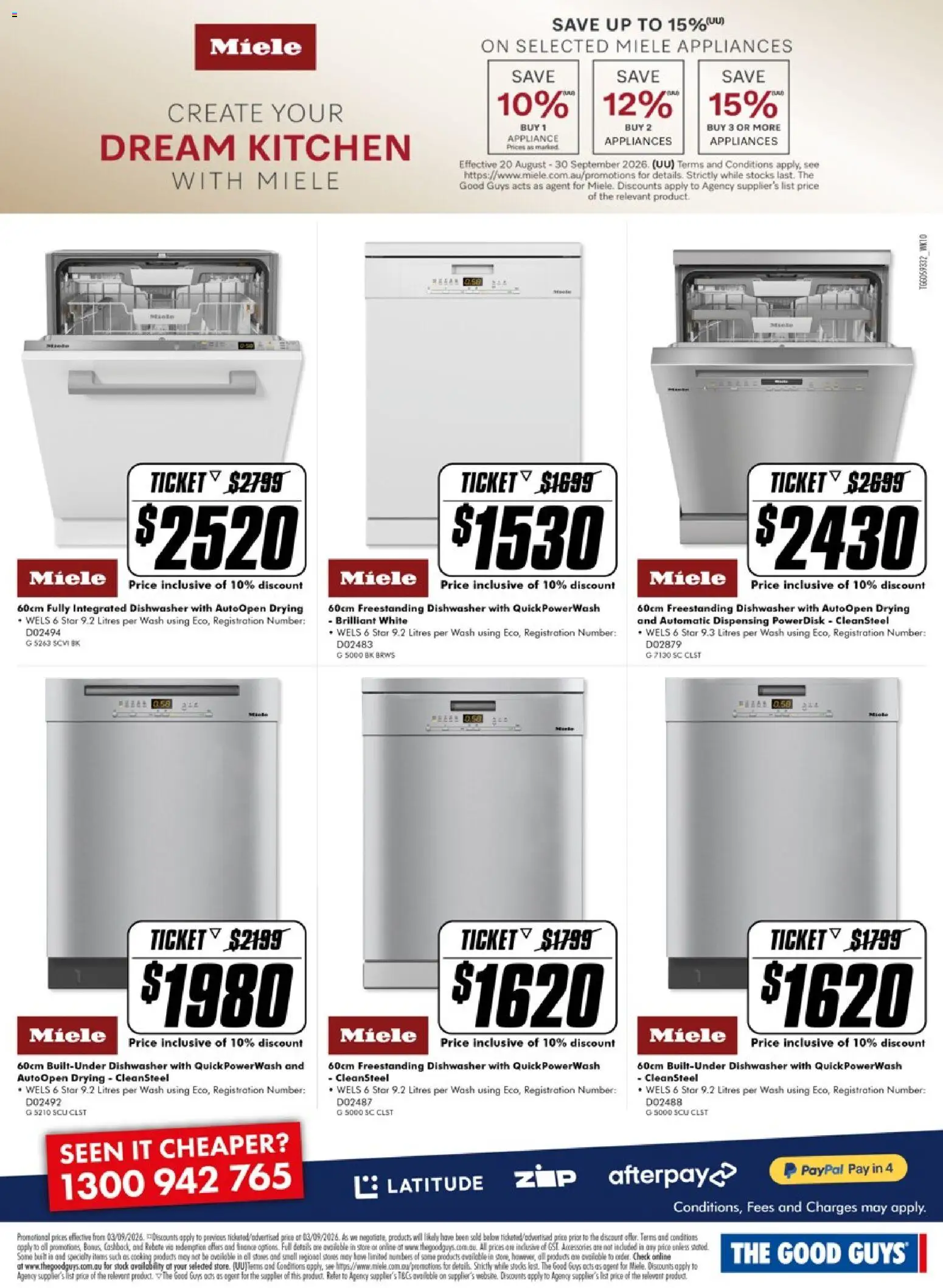 The Good Guys catalogue - valid from 03/09/2026 | Page: 4 | Products: Stones, Accessories, Appliance, Dishwasher