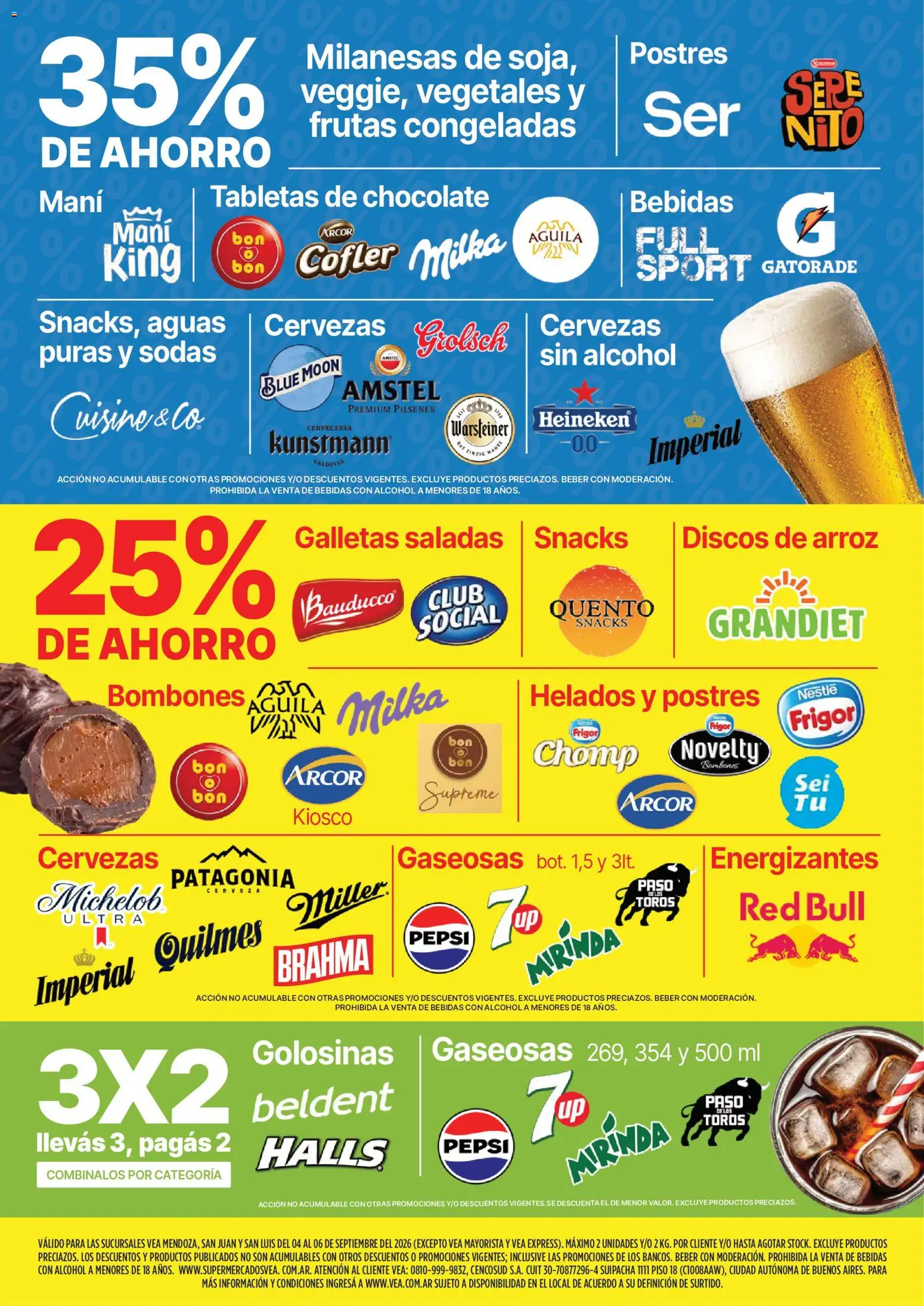 Vea - Fin de semana Destacados │ válido desde el 04/09/2026 | Página: 4 | Productos: Cerveza, Alcohol, Snacks, Galletas