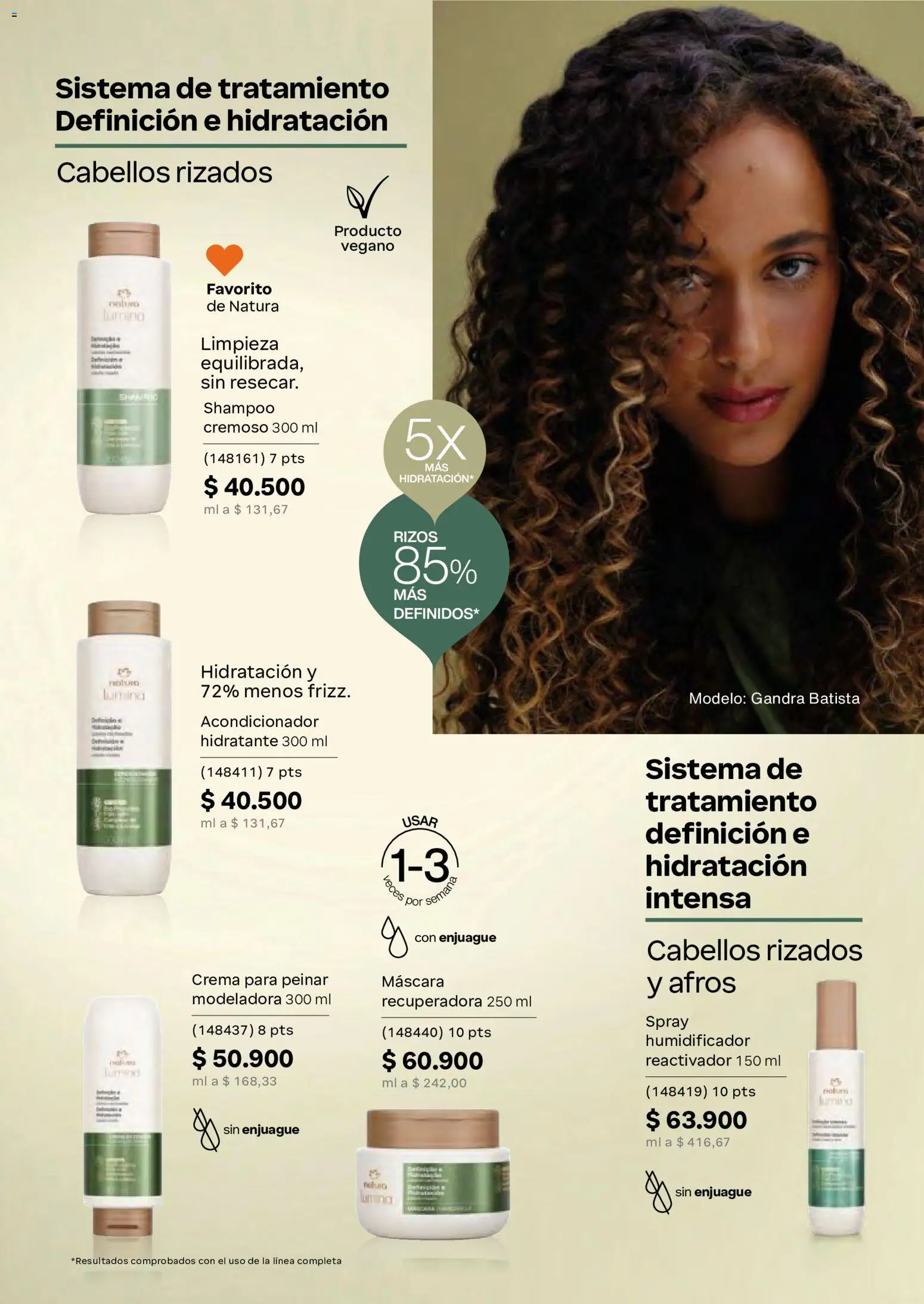 Natura revista - valida desde el 29.04.2026 | Página: 142 | Productos: Crema, Humidificador, Shampoo, Acondicionador