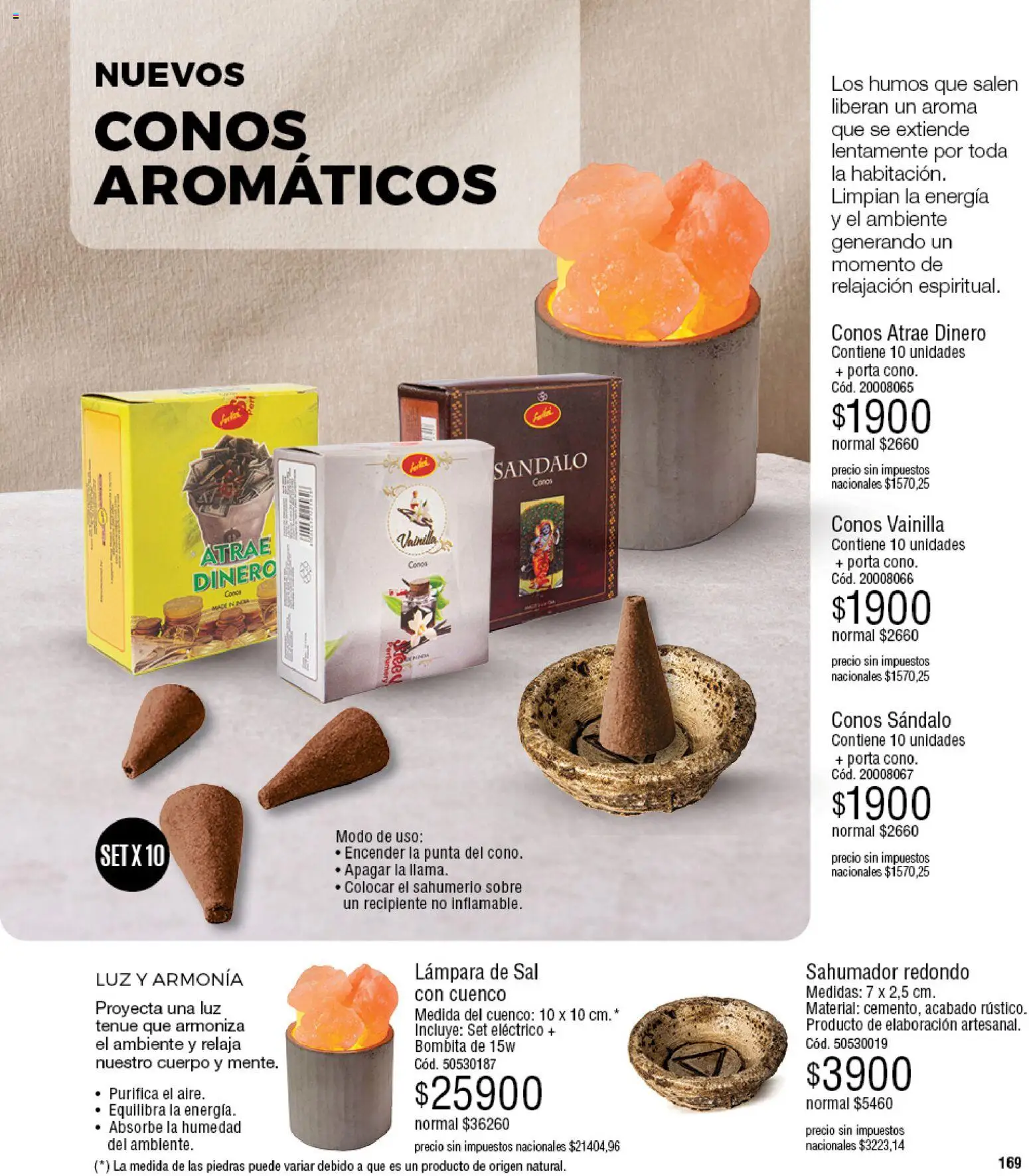 Millanel - Catálogo │ válido desde el 20/07/2026 | Página: 193 | Productos: Sahumerio, Vainilla, Sobre, Sal