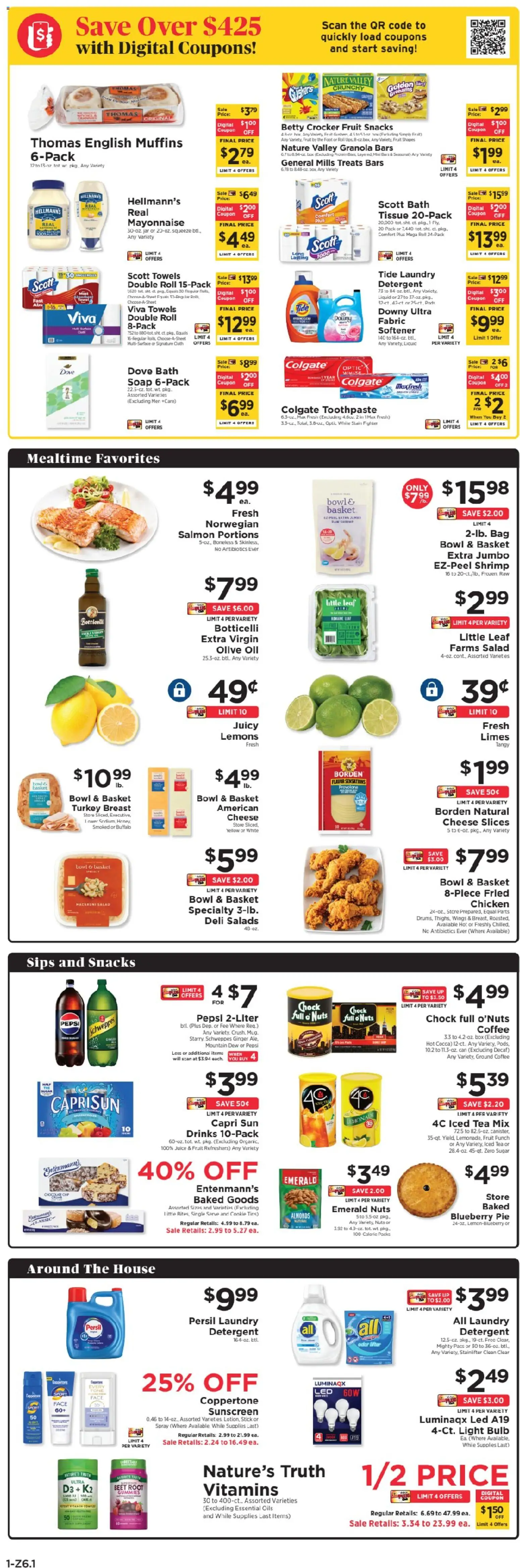 ShopRite Weekly Ad - valid from 07/12/2026 | Page: 4 | Products: Shrimp, Chicken, Soap, Tea