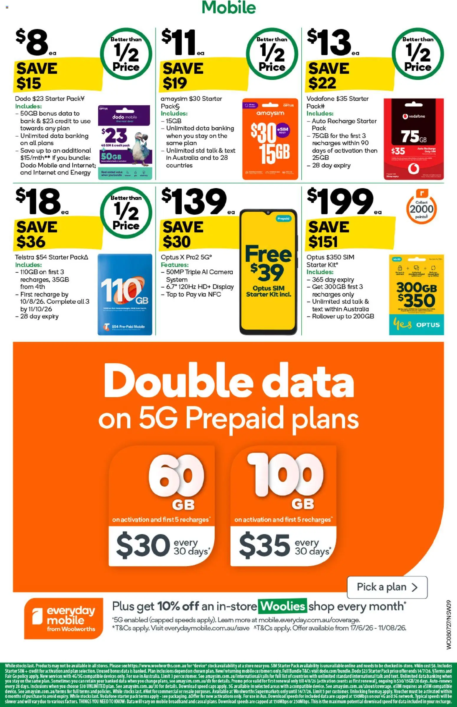 Woolworths catalogue - valid from 08/07/2026 | Page: 39 | Products: Tap, Device, Camera, Mobile