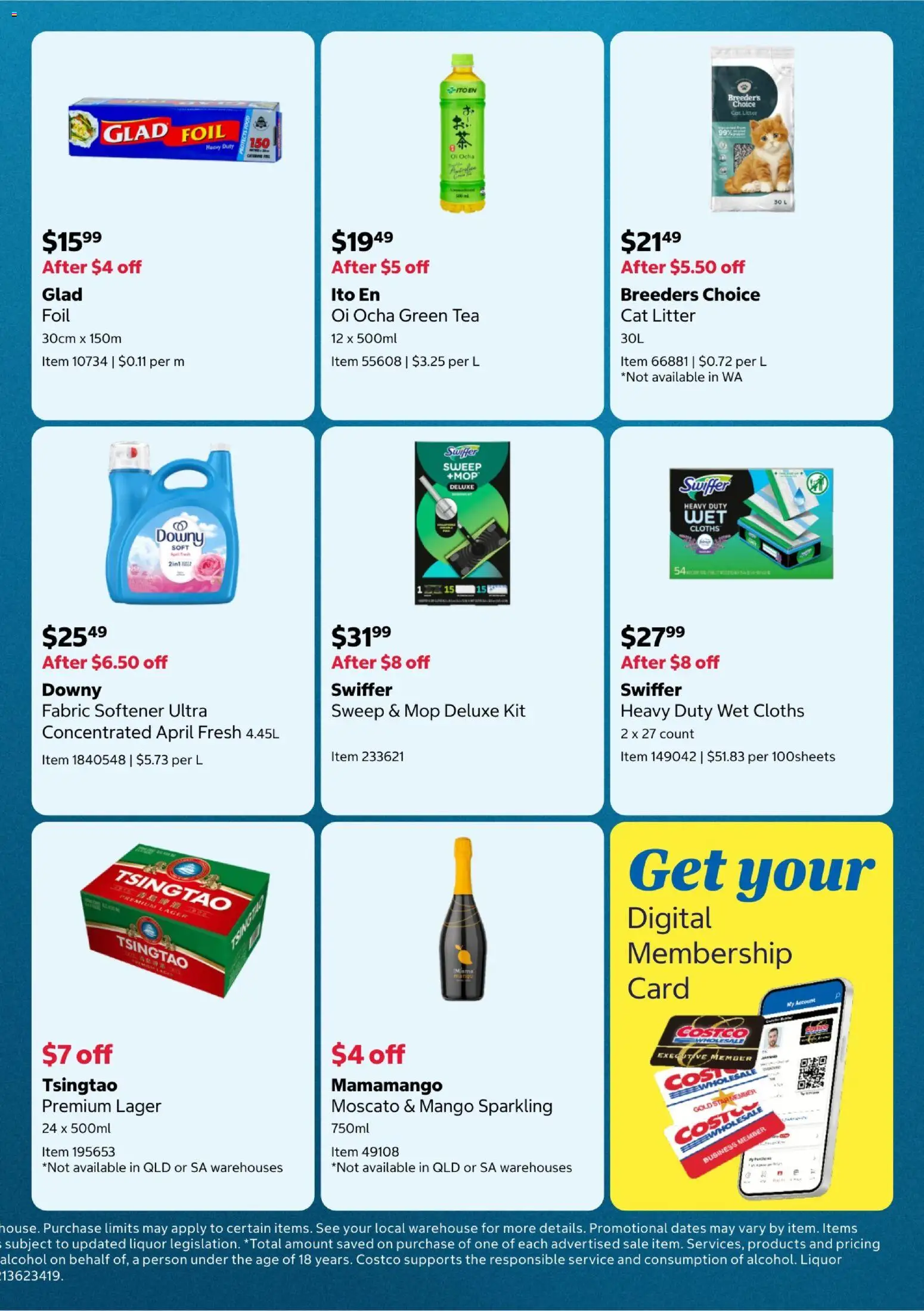 Costco catalogue - valid from 18.06.2026 | Page: 6 | Products: Mop, Tea, Fabric softener, Mango