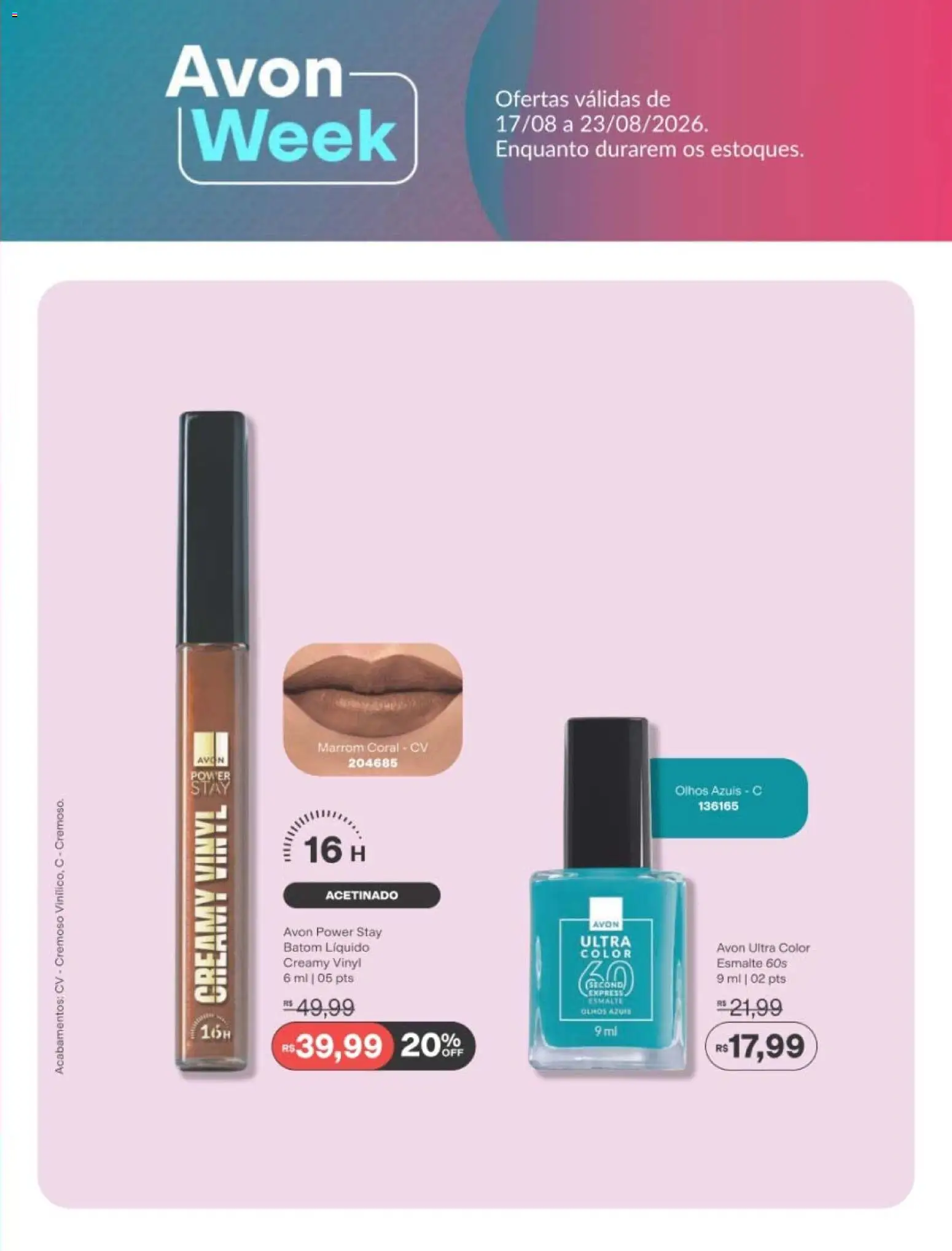 Avon Folheto - válido de 01/09/2026 | Página: 181 | Produtos: Batom