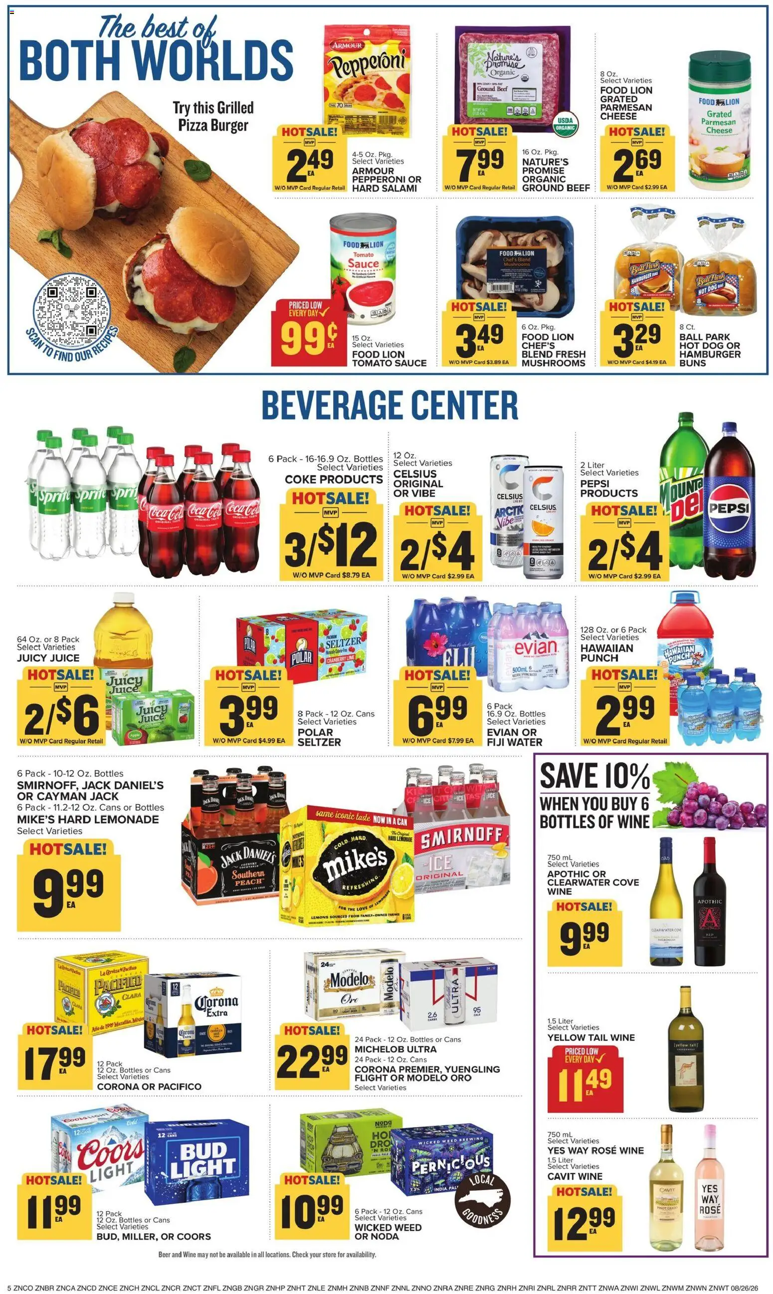 Food Lion Weekly Ad - valid from 08/26/2026 | Page: 9 | Products: Lemons, Cheese, Pizza, Sauce