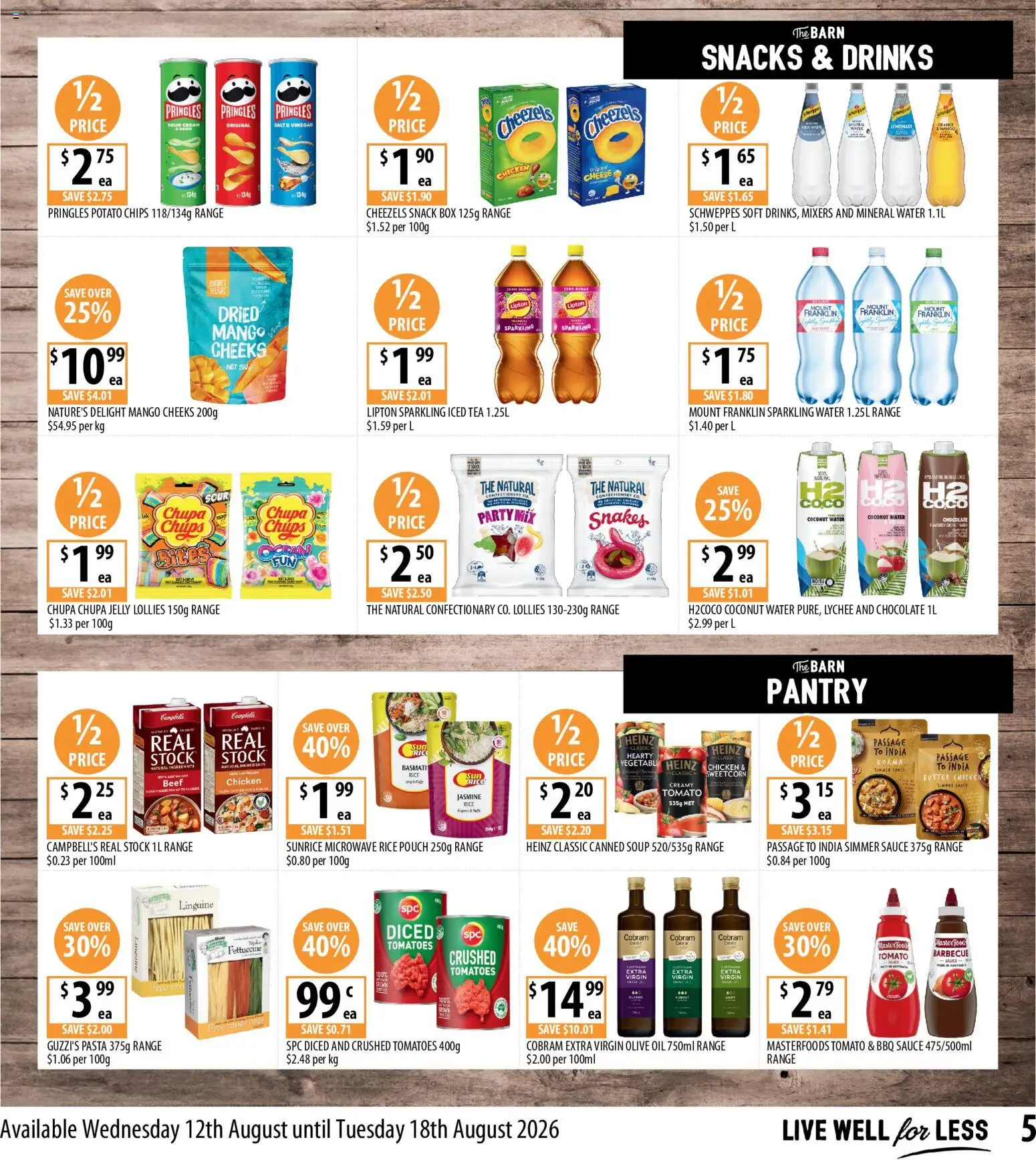 Supabarn catalogue - valid from 12/08/2026 | Page: 5 | Products: Chicken, Sour cream, Olive oil, Soup