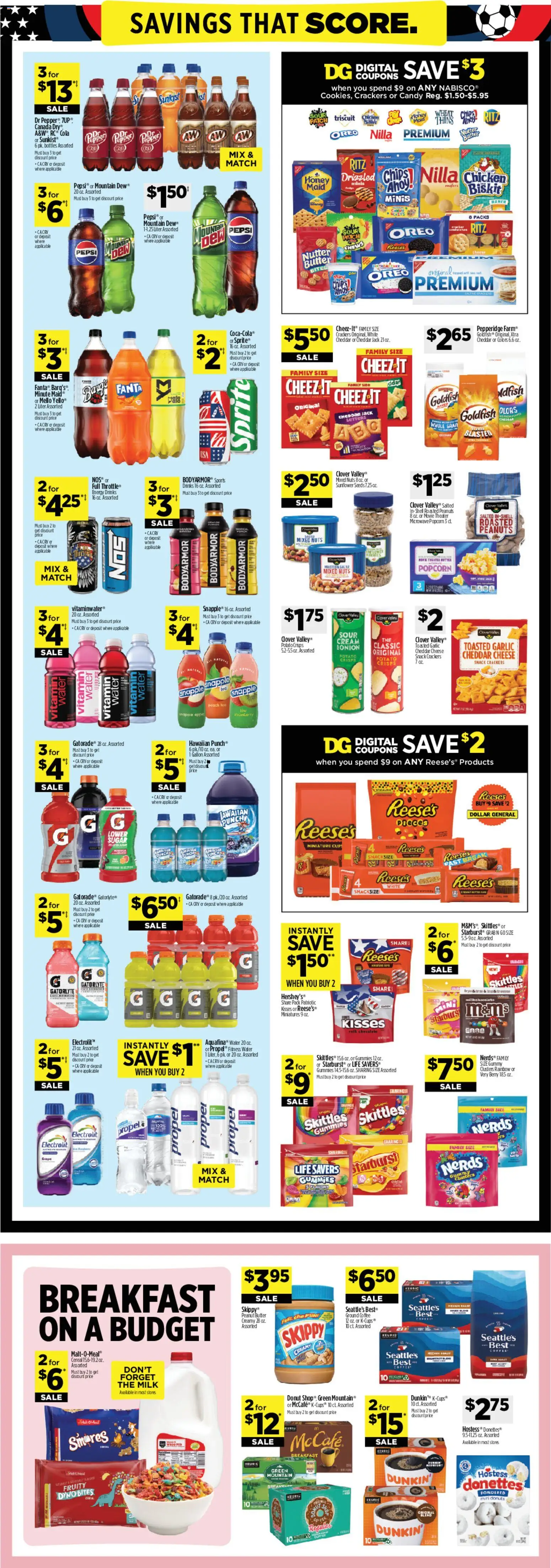 Dollar General Weekly Ad - TX - valid from 14.06.2026 | Page: 7 | Products: Cheese, Cream, Sugar, Pepper