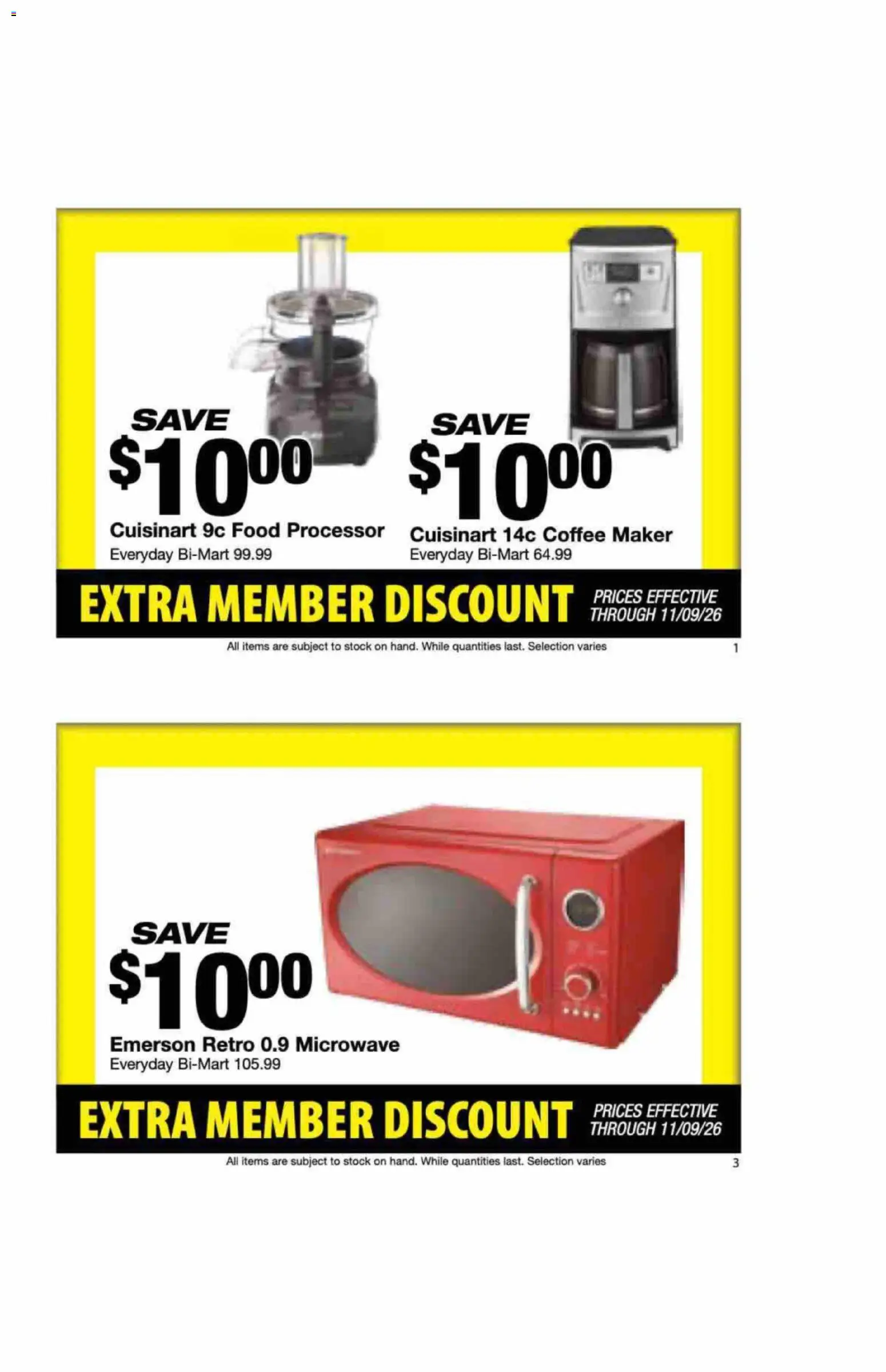 Bi-Mart Extra Member Discount Book - valid from 10/27/2026 | Page: 3