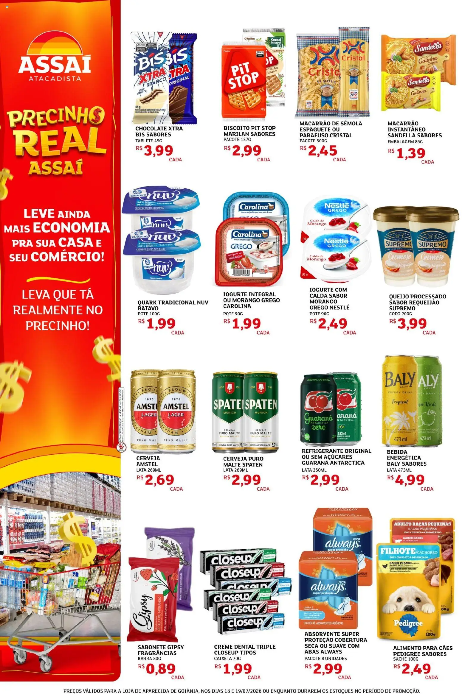 Assaí Atacadista Folheto - válido de 18/07/2026 | Página: 2 | Produtos: Queijo, Cerveja, Refrigerante, Requeijão
