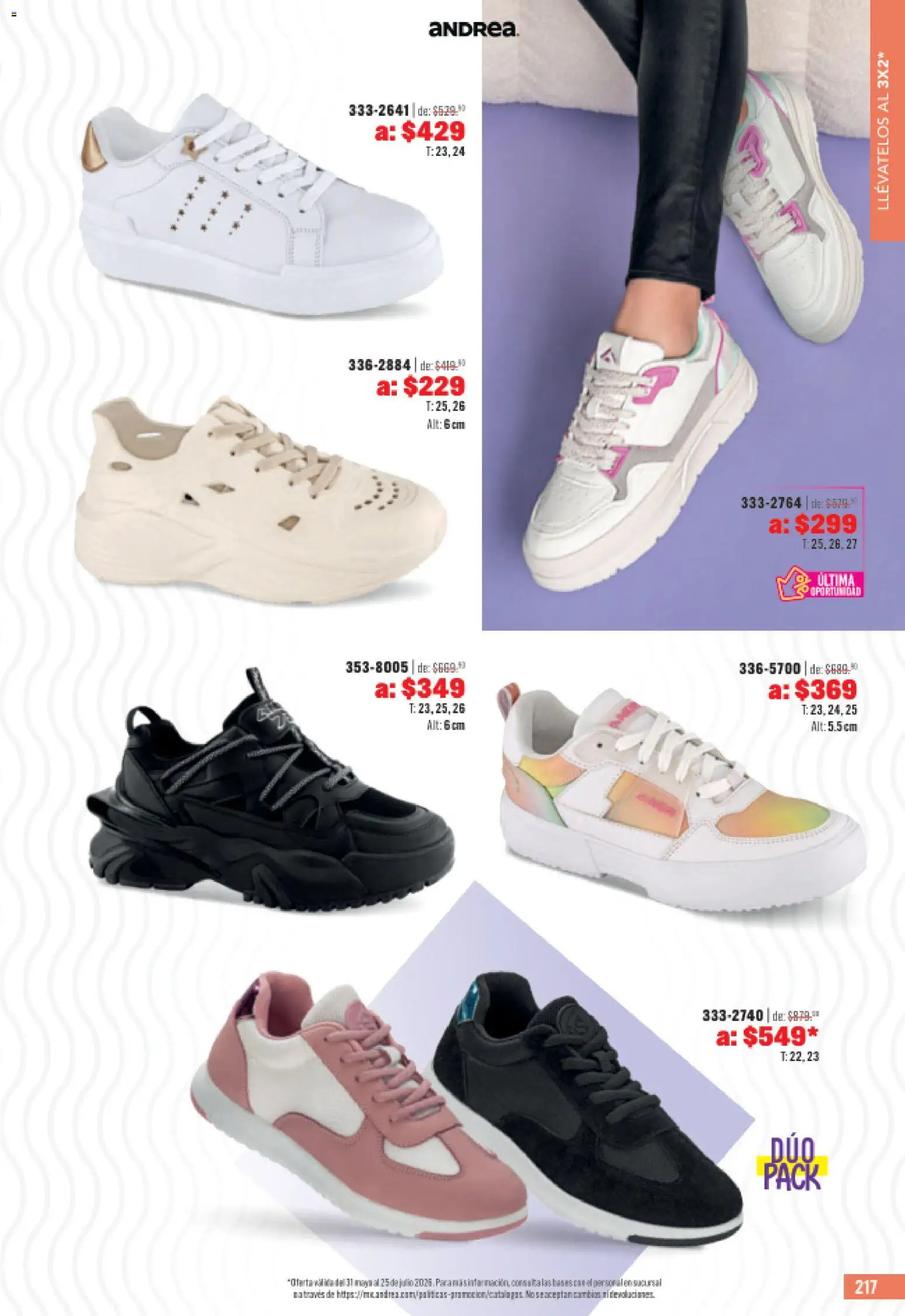 Nuevas ofertas de Andrea válidas en toda la República Mexicana desde el 31.05.2026. ¡Encuentra las mejores ofertas en Andrea catálogo Outlet! | Página: 217