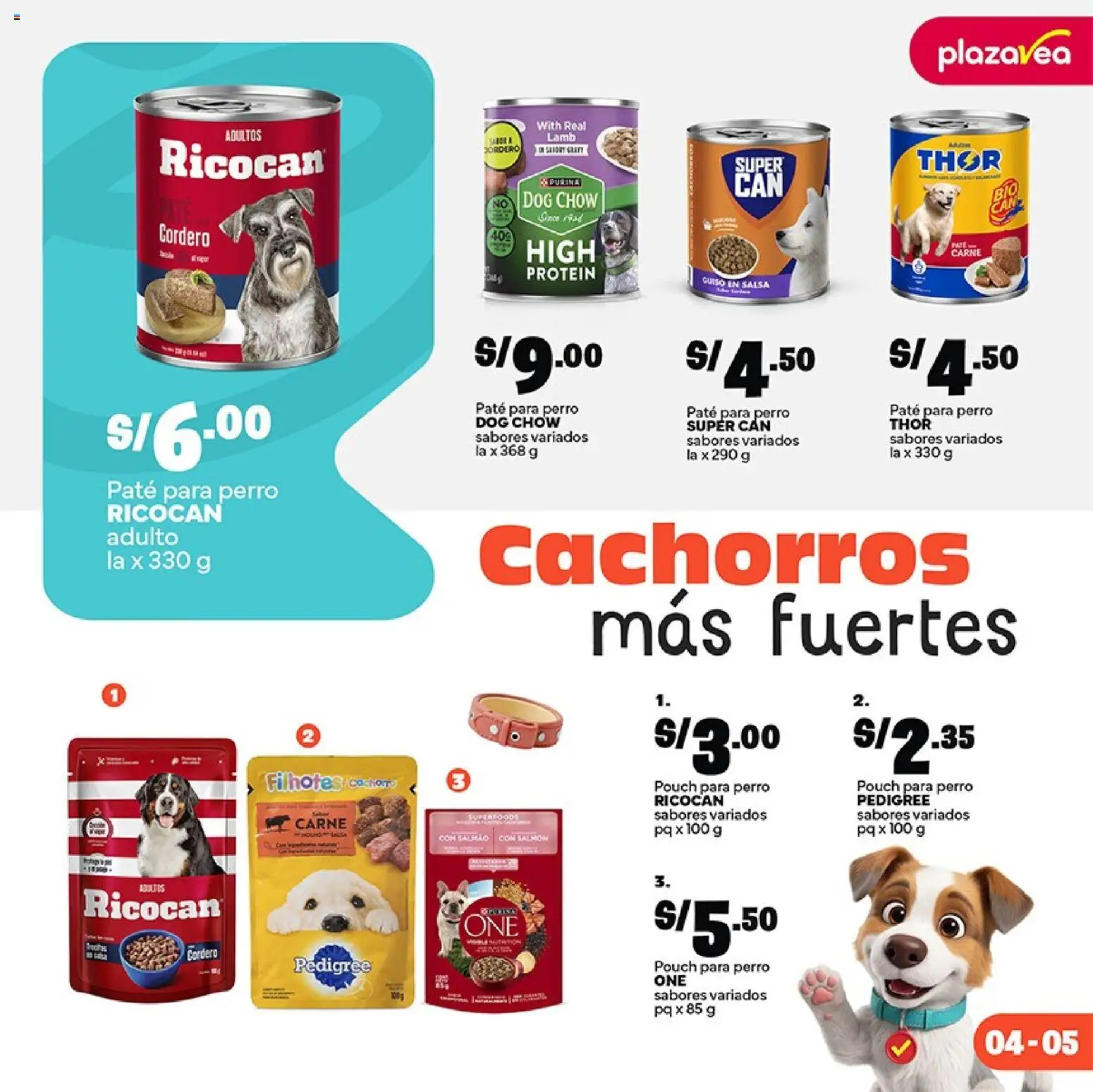 Catálogo Plaza Vea válido desde 01/09/2026 | Página: 7 | Productos: Carne, Paté para perro, Salmón
