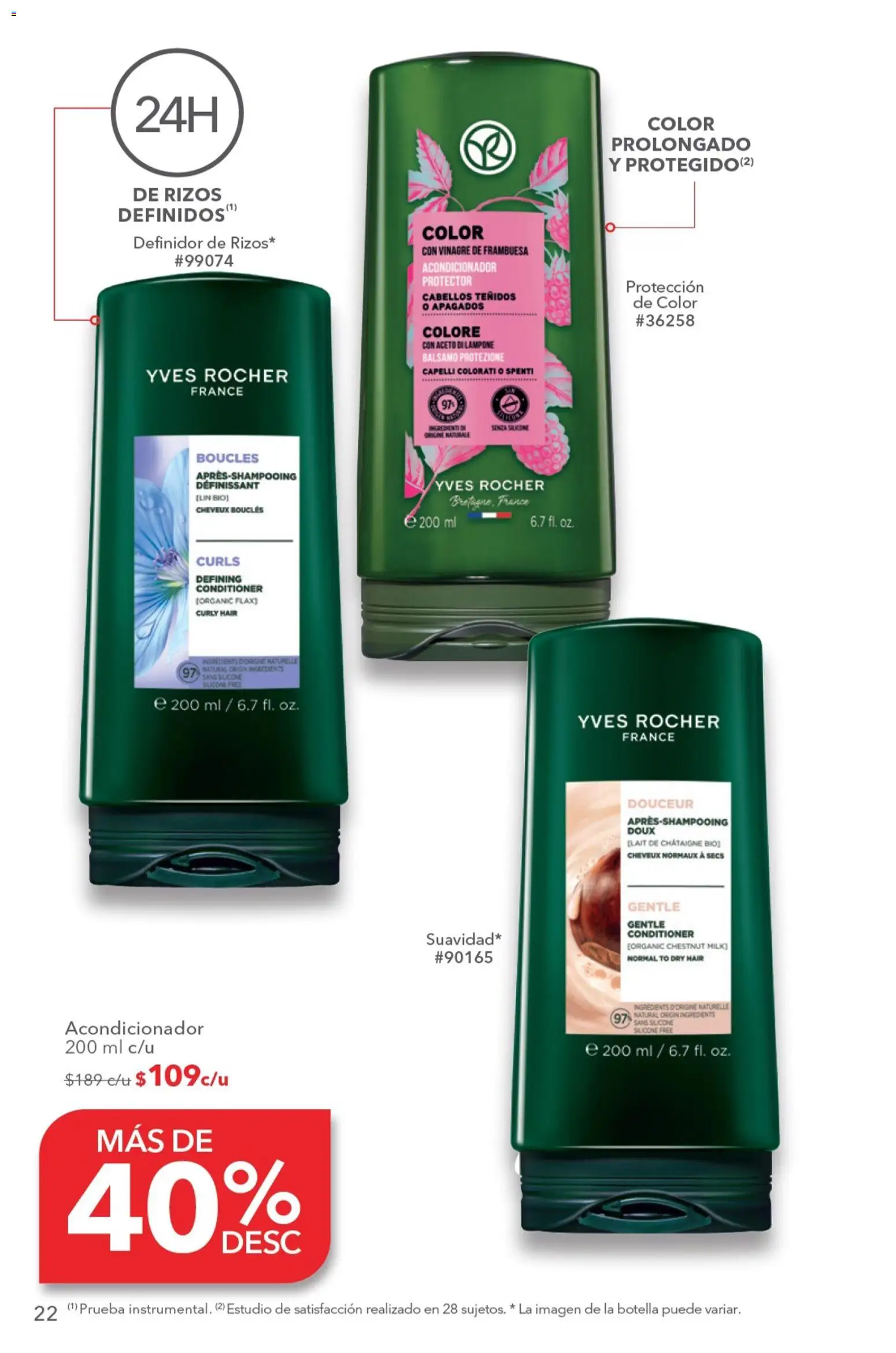 Nuevas ofertas de Yves Rocher válidas en toda la República Mexicana desde el 23.06.2026. ¡Encuentra las mejores ofertas en Yves Rocher campaña 9 2026! | Página: 24