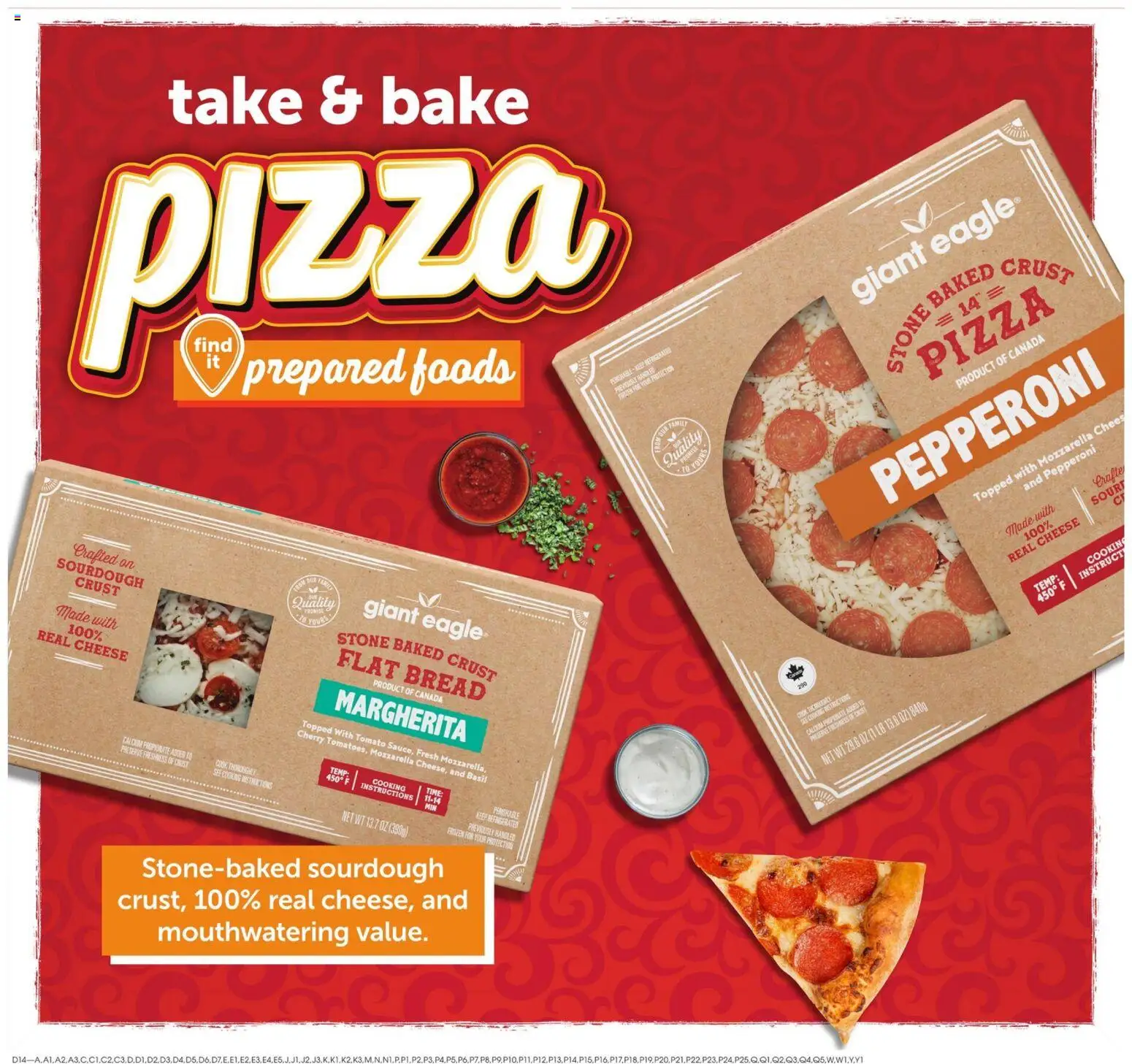 Giant Eagle Weekly Ad - valid from 09/10/2026 | Page: 14 | Products: Cheese, Pizza, Tomato, Mozzarella