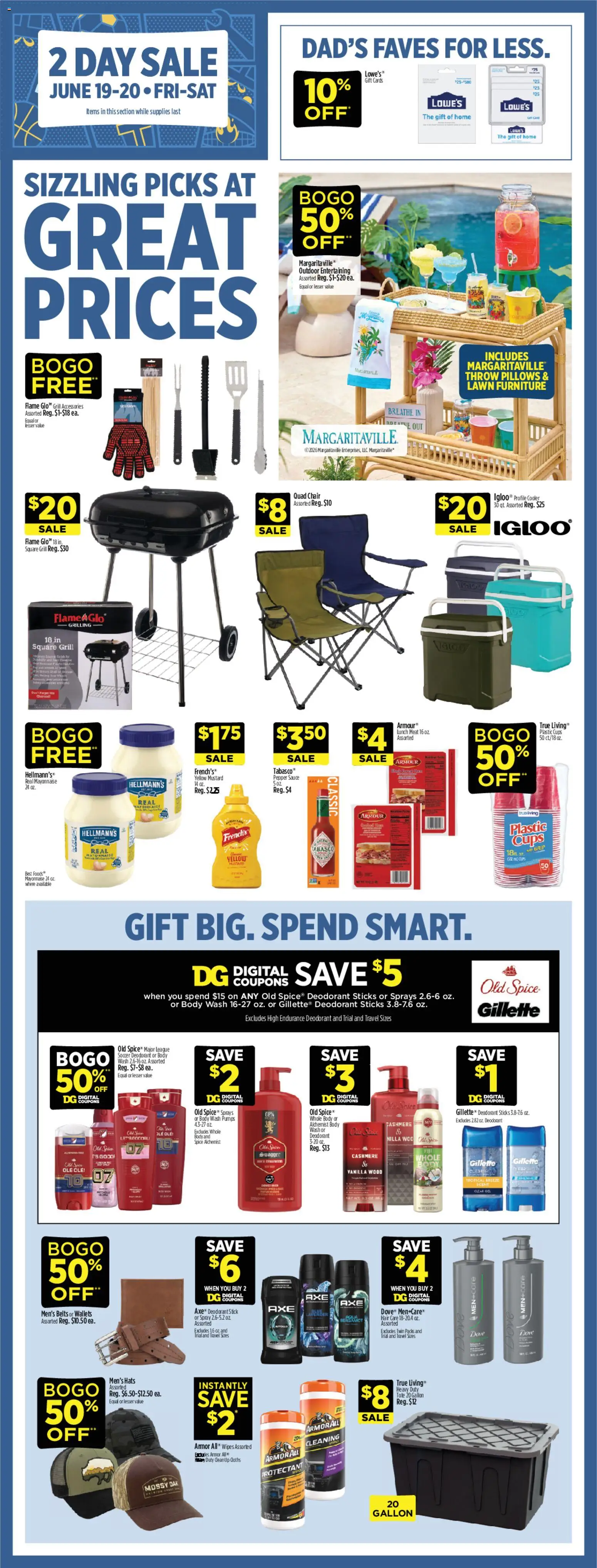 Dollar General Weekly Ad - TX - valid from 14.06.2026 | Page: 2 | Products: Axe, Deodorant, Sauce, Grill