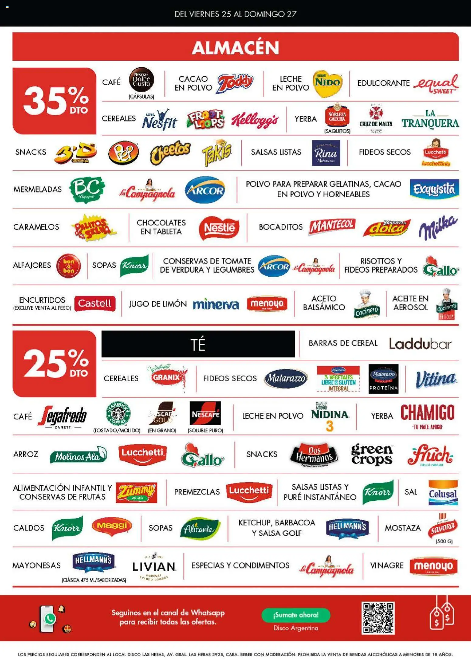 Disco - Ofertas | Córdoba │ válido desde el 25/09/2026 | Página: 3 | Productos: Aceite, Vinagre, Edulcorante, Cápsulas