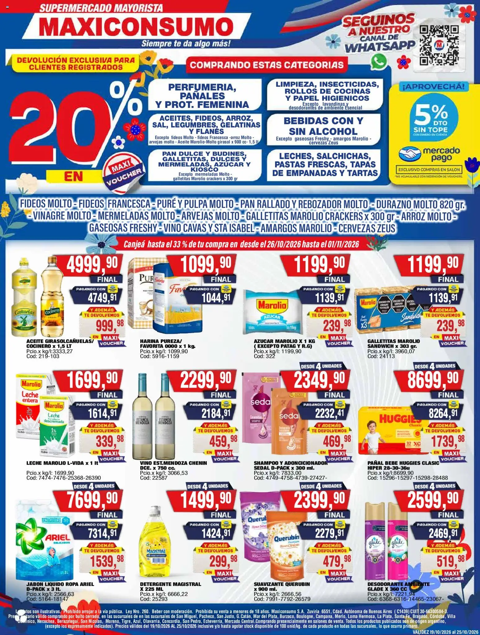 Maxiconsumo - Ofertas │ válido desde el 19/10/2026 | Página: 1
