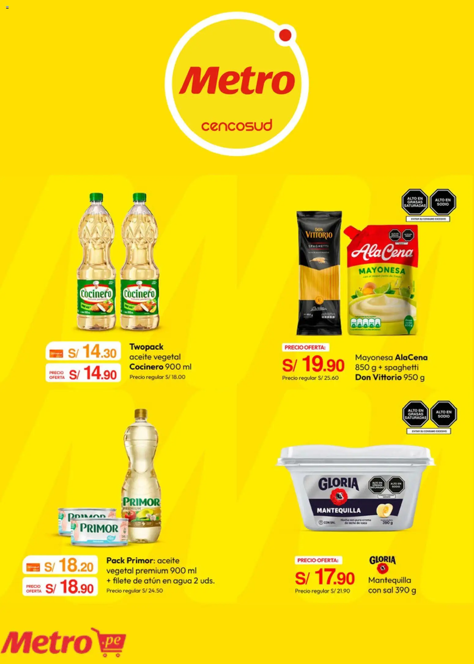 Catálogo Metro válido desde 31/08/2026 | Página: 2 | Productos: Filete de atún, Sal, Mantequilla, Aceite